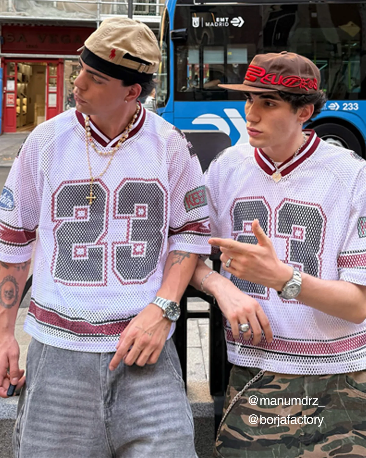 23 Jersey Mesh Print Tee | Inflation Streetwear - Image 3