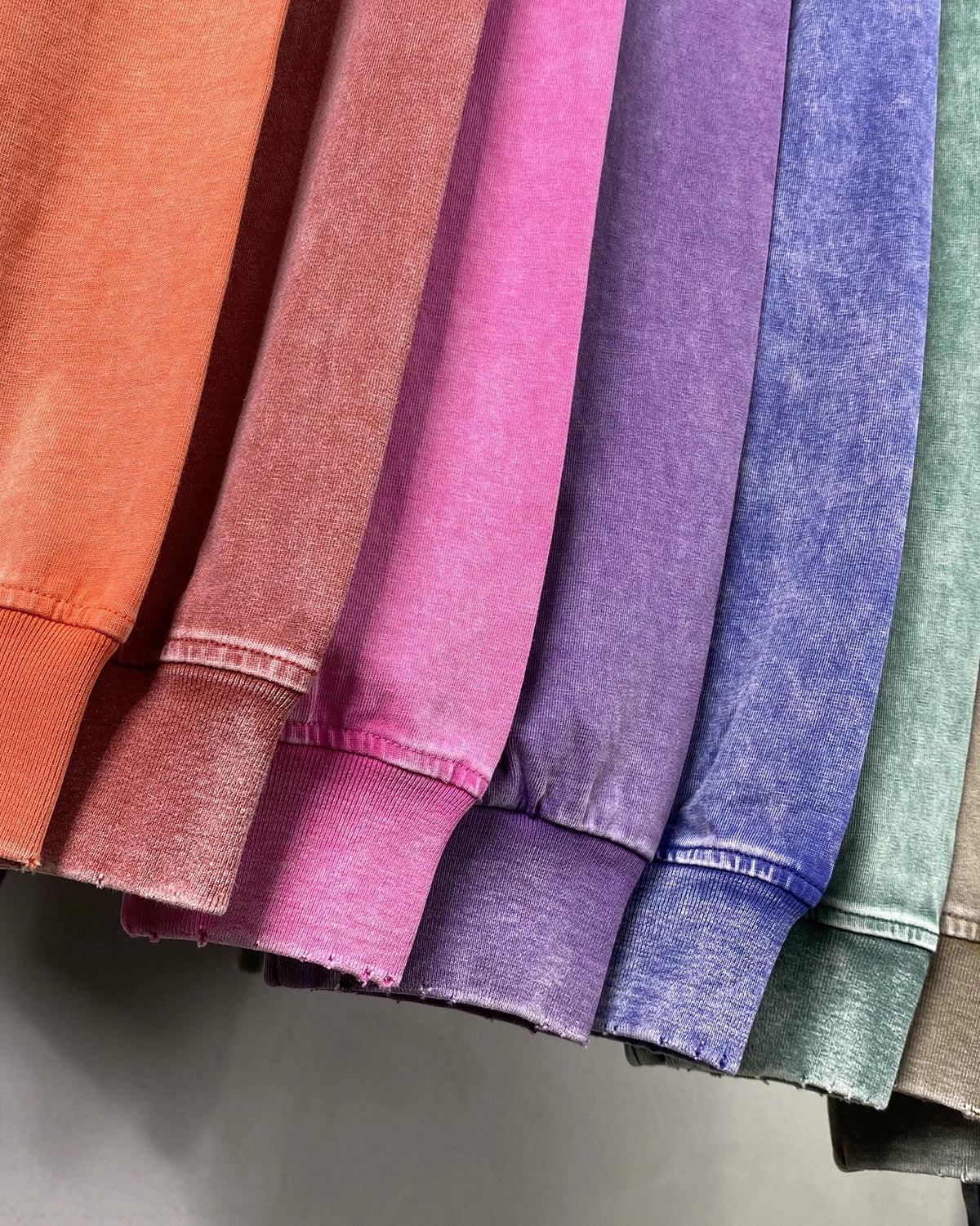 Acid Wash Batik Long Sleeve T-shirts | Inflation Streetwear - Image 13