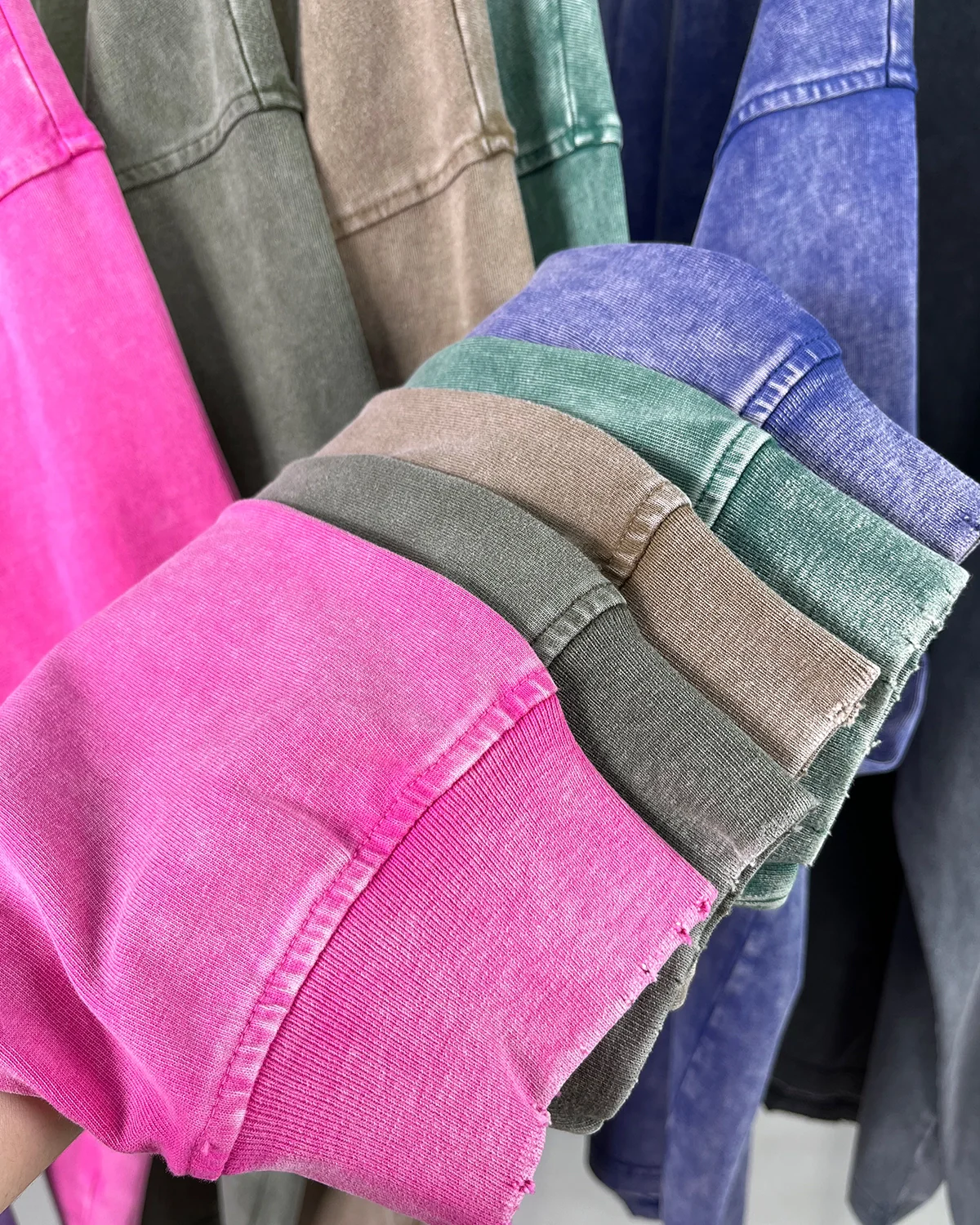 Acid Wash Batik Long Sleeve T-shirts | Inflation Streetwear - Image 14