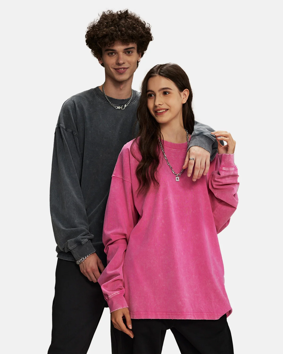 Acid Wash Batik Long Sleeve T-shirts | Inflation Streetwear - Image 15