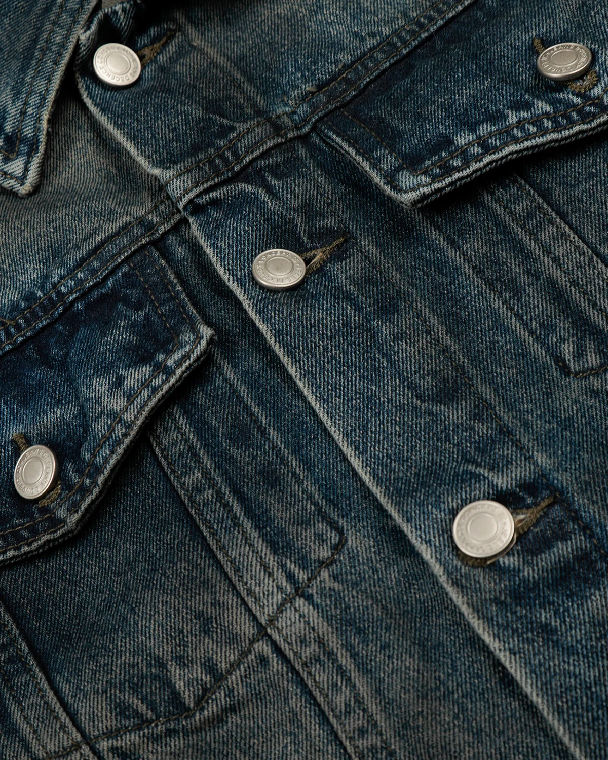 Acid Washed Cropped Denim Jacket | Inflation Streetwear - Image 4