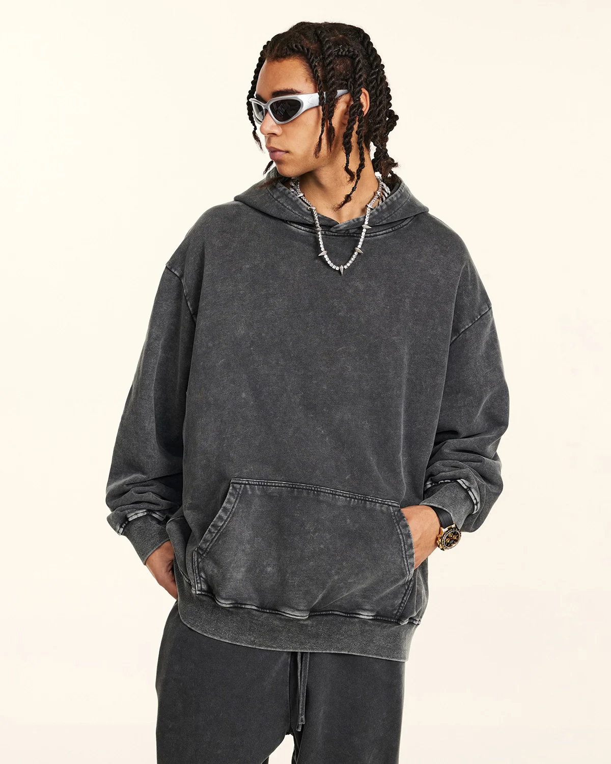 Acid Washed French Terry Hoodies | Inflation Streetwear - Image 14