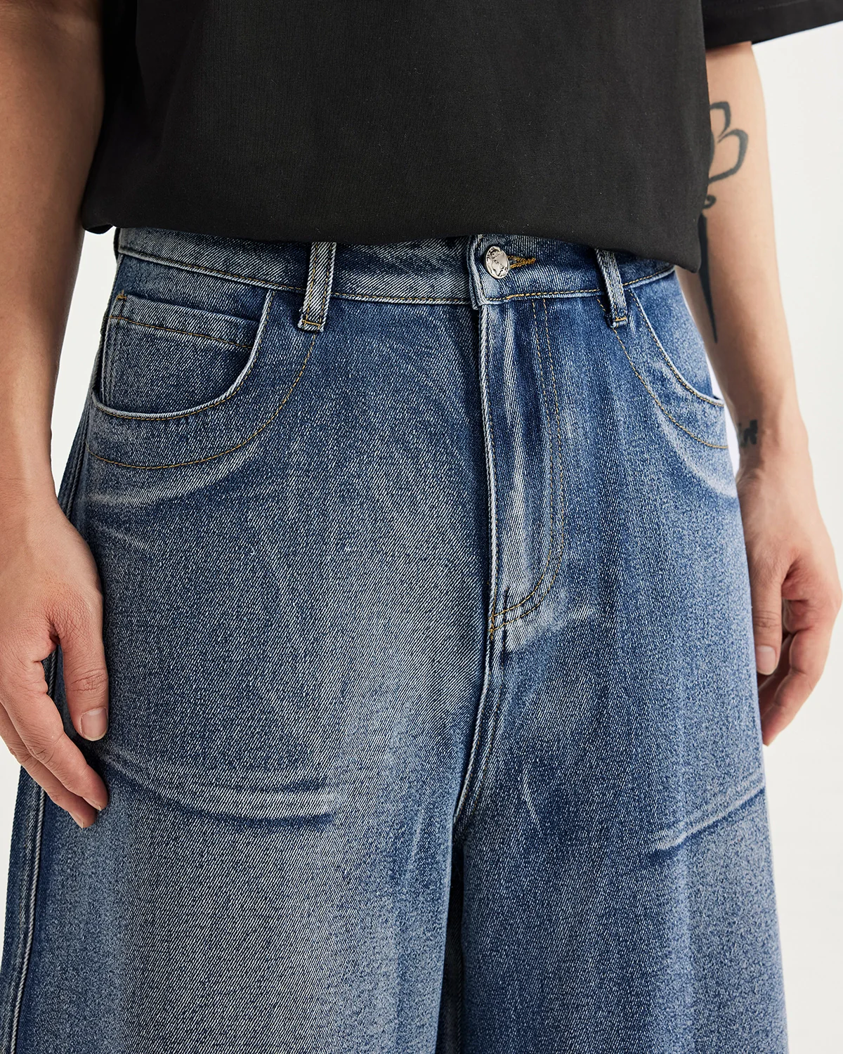 Acid Washed Jorts | Inflation Streetwear - Image 5