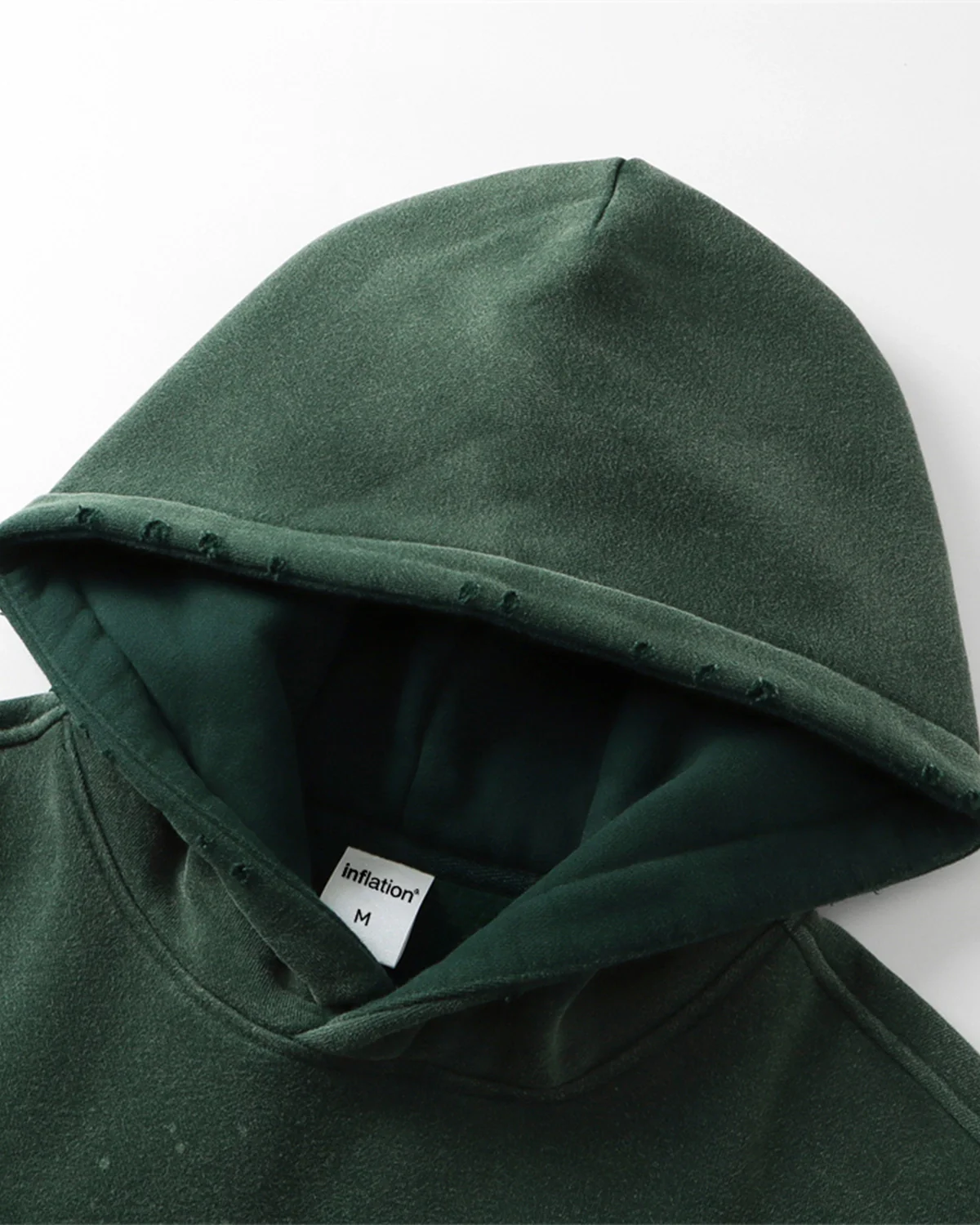 Acid Washed Ripped Fleece Hoodies | Inflation Streetwear - Image 7