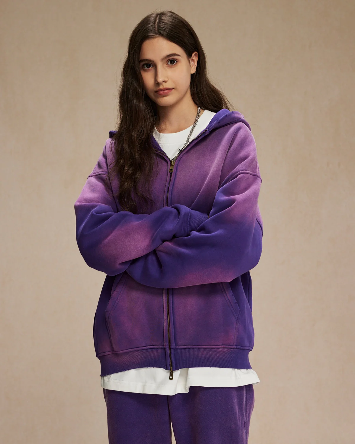 INFLATION Monkey Wash Zip Up Hooded Jacket - Image 4