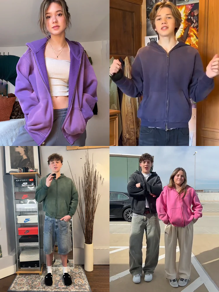 INFLATION Monkey Wash Zip Up Hooded Jacket - Image 3