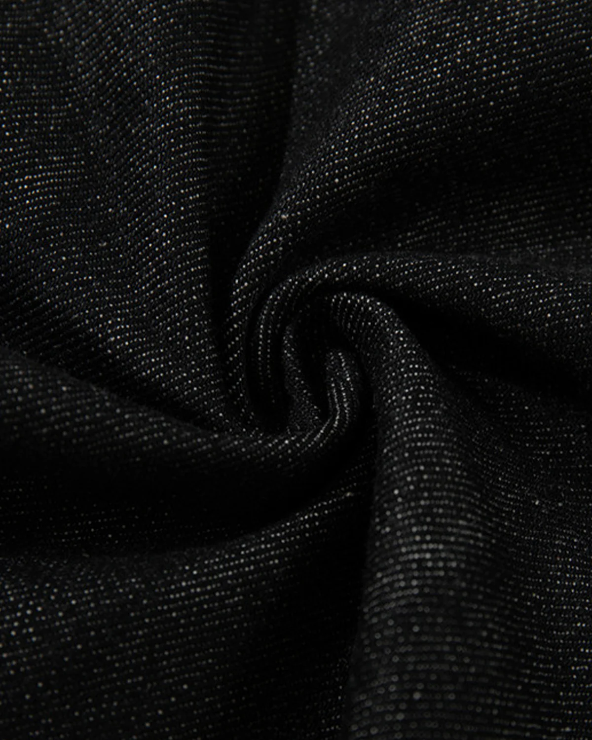 Black Raw Denim Jacket  | Inflation Streetwear - Image 6