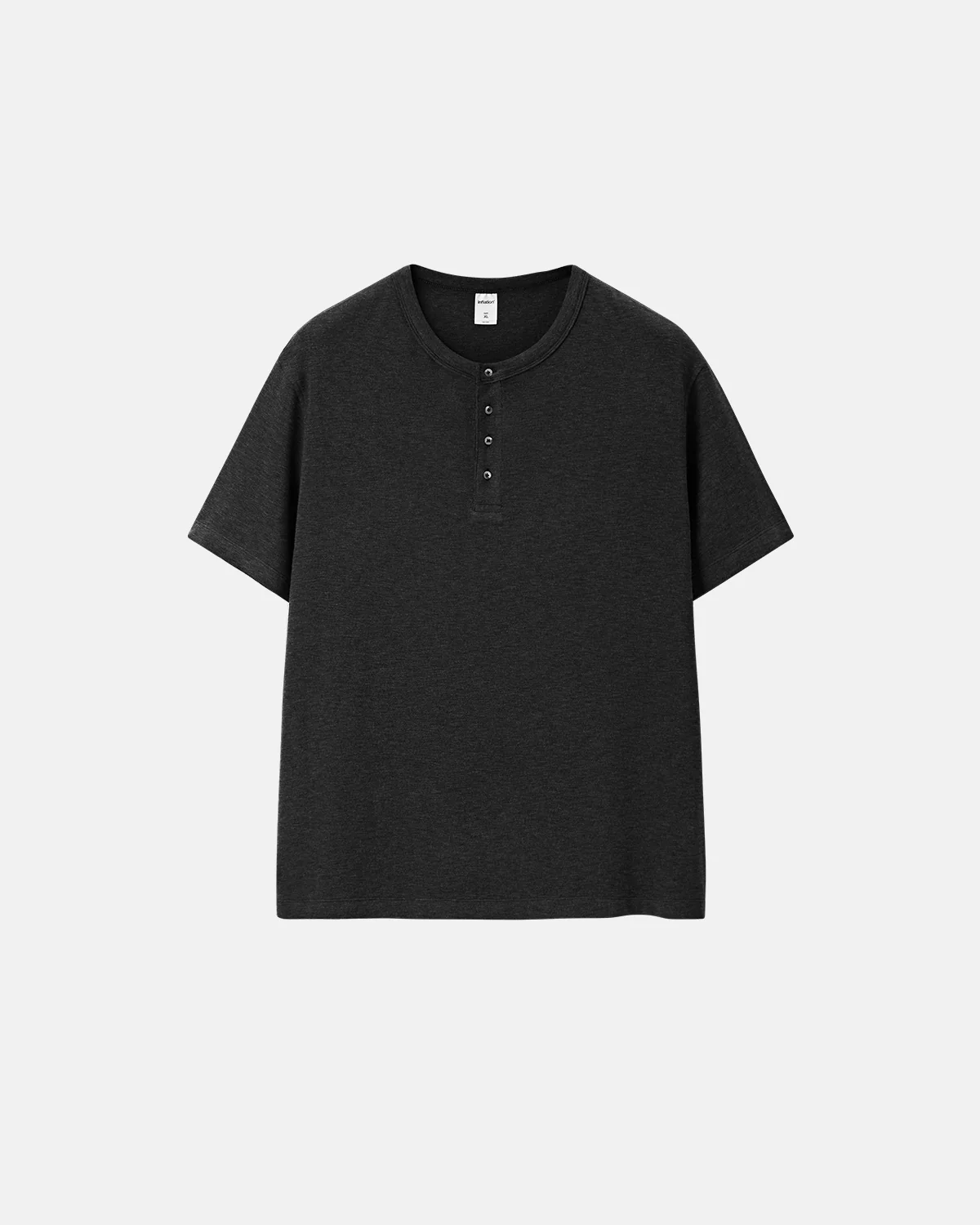 Blank Henley Neck Casual T-Shirt | Inflation Streetwear - Image 3
