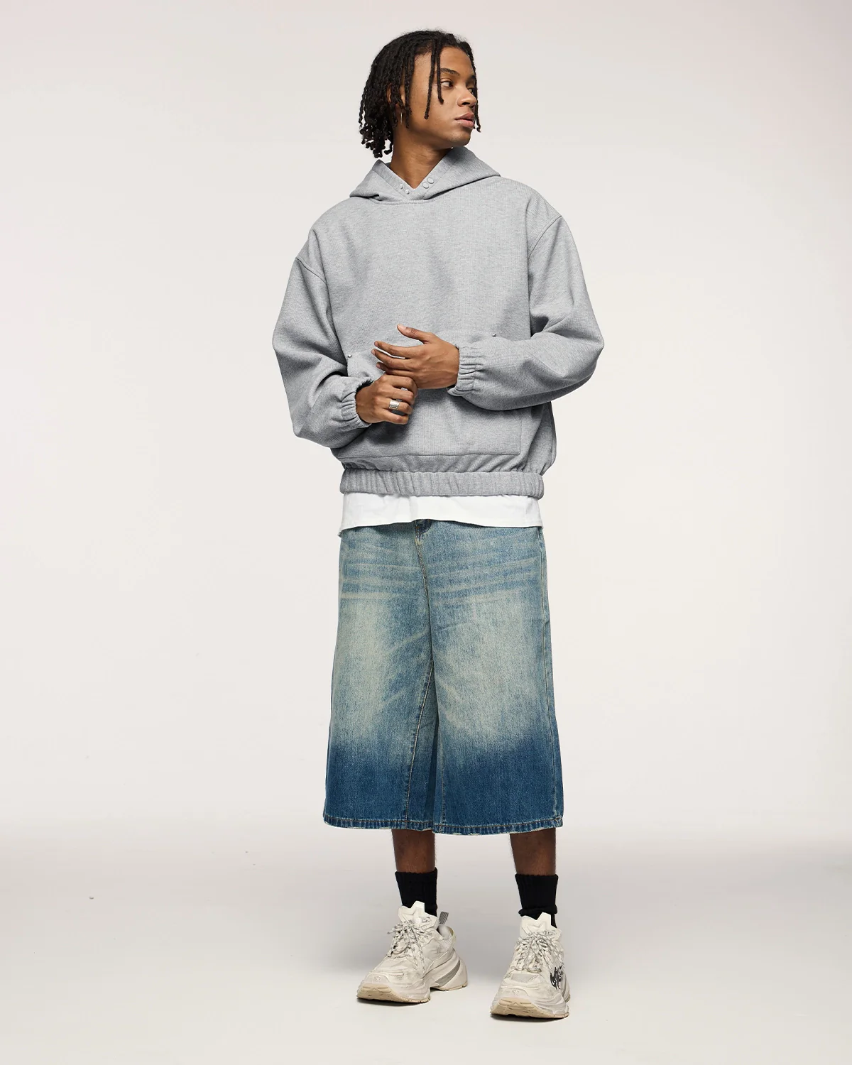 Boxy Cropped Hoodies | Inflation Streetwear - Image 14