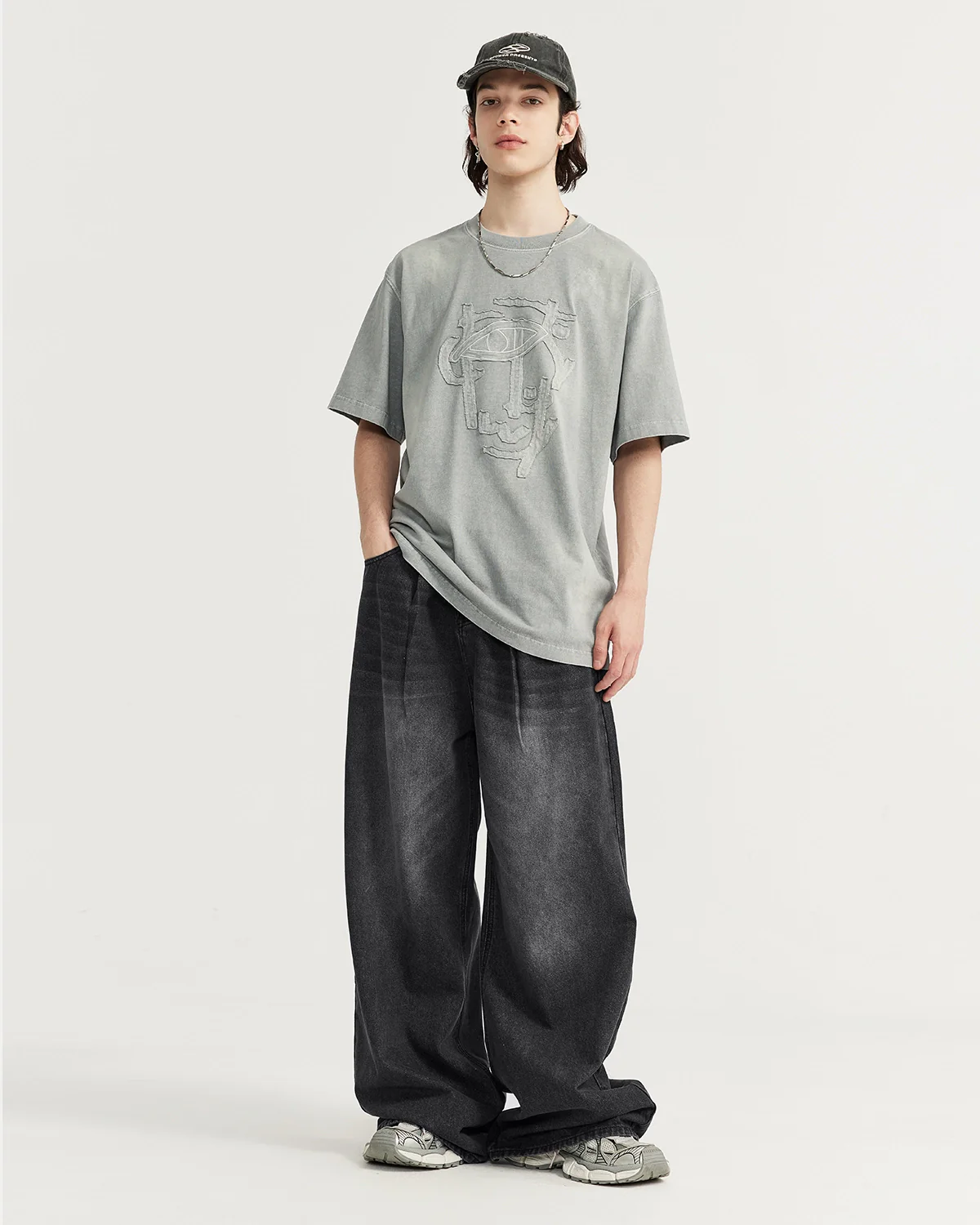 Chill Wide Leg Denim Pants | Inflation Streetwear - Image 3