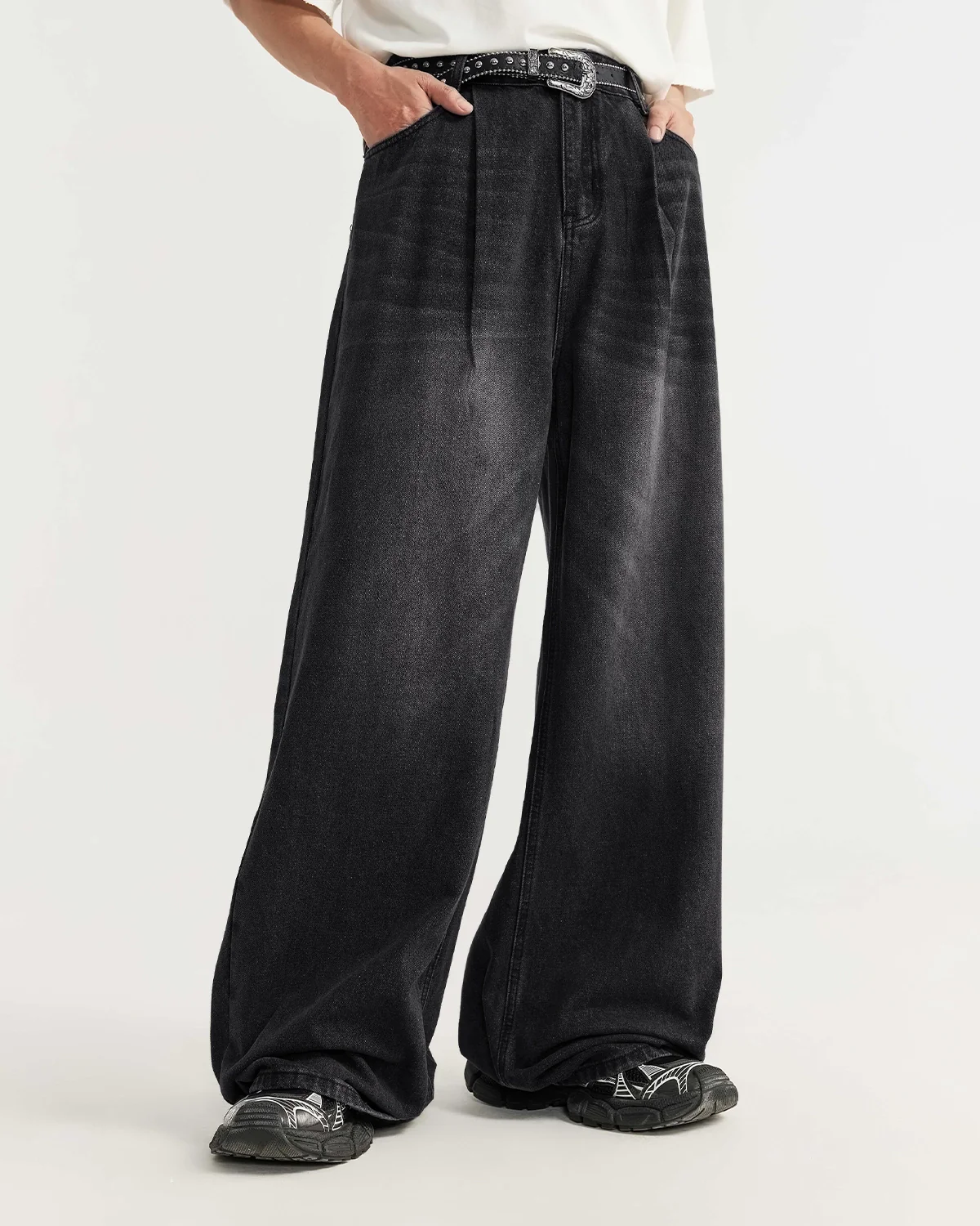 Chill Wide Leg Denim Pants | Inflation Streetwear - Image 4