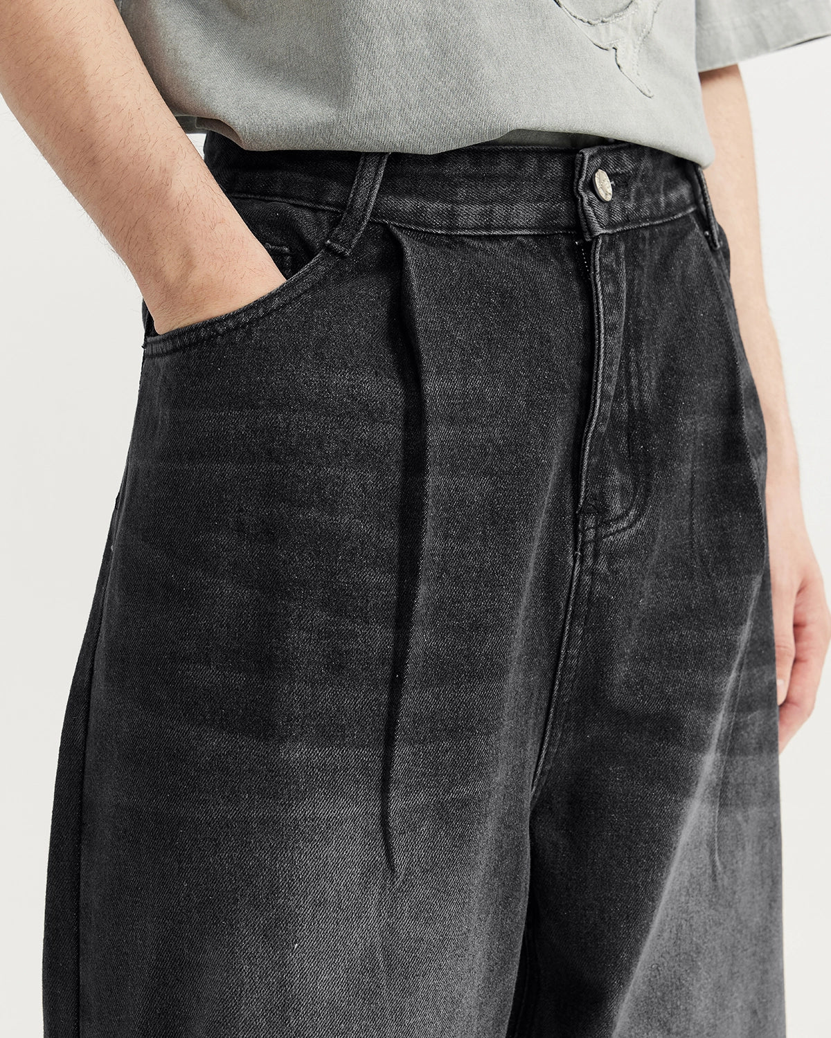 Chill Wide Leg Denim Pants | Inflation Streetwear - Image 5