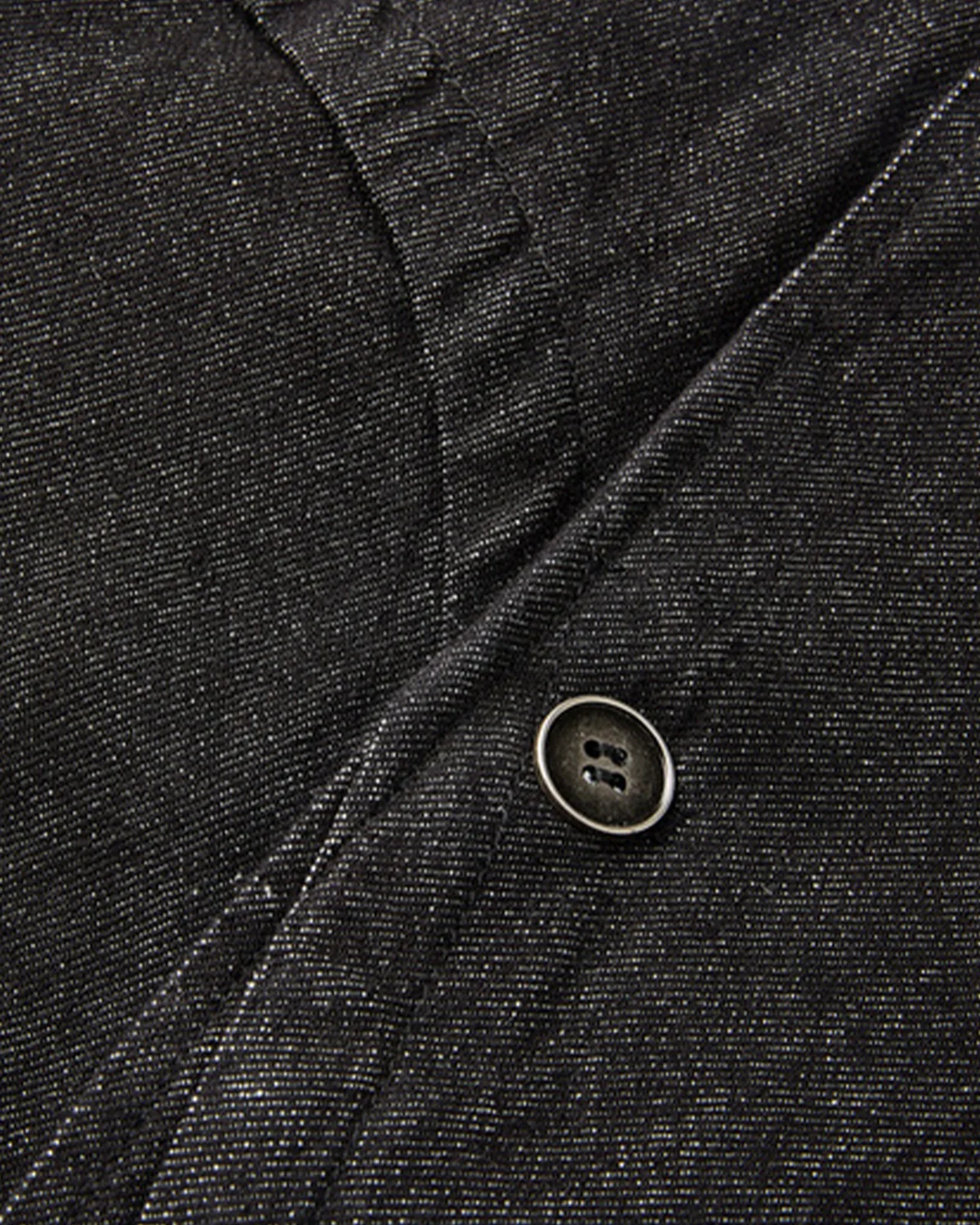 Cropped Asymmetric Button Denim Jacket | Inflation Streetwear - Image 6