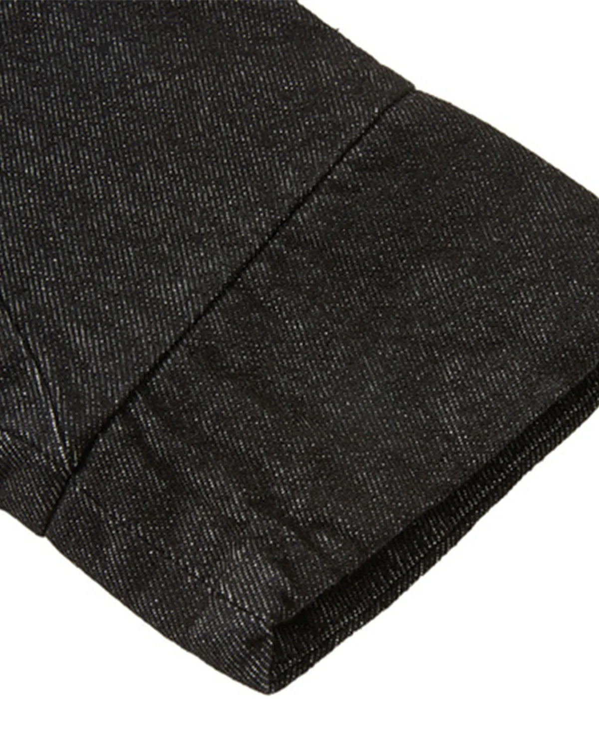 Cropped Asymmetric Button Denim Jacket | Inflation Streetwear - Image 8