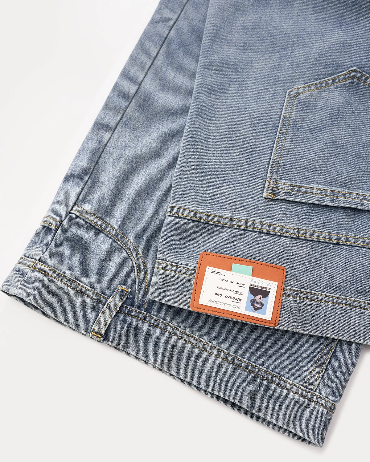 Deconstructed Wide leg Longline Jorts | Inflation Streetwear - Image 10