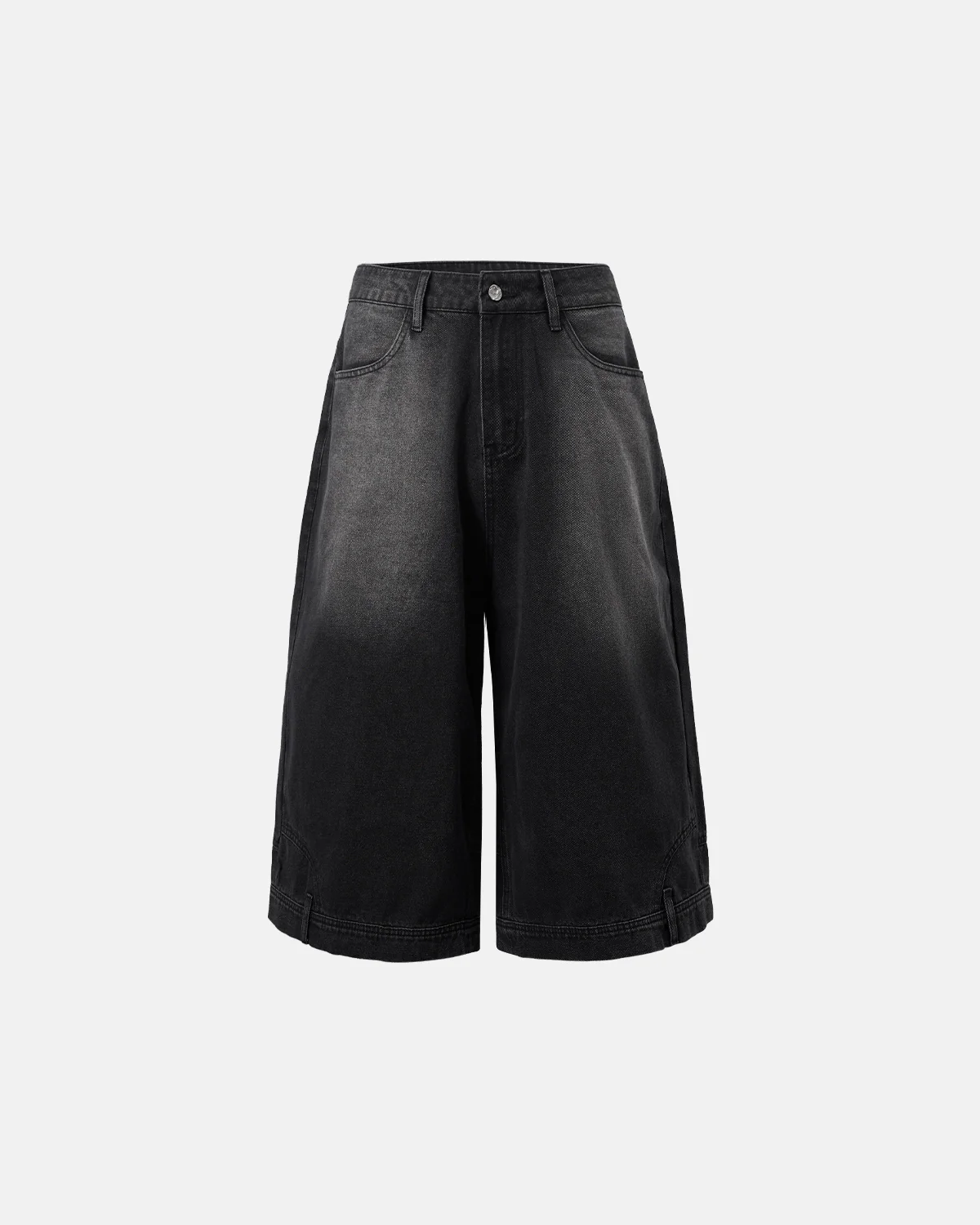 Deconstructed Wide leg Longline Jorts | Inflation Streetwear - Image 8