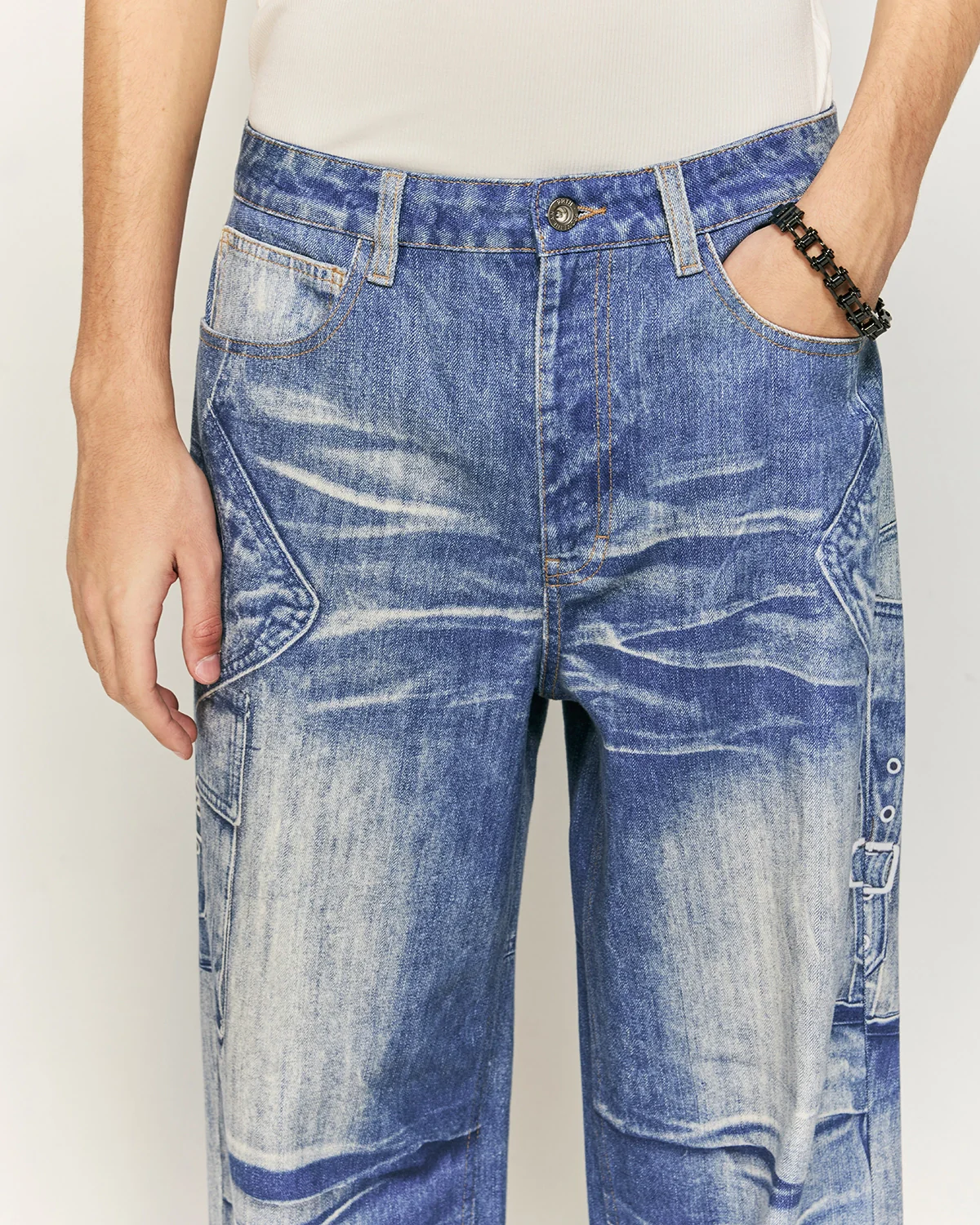 Digital Printing Denim Pants | Inflation Streetwear - Image 11