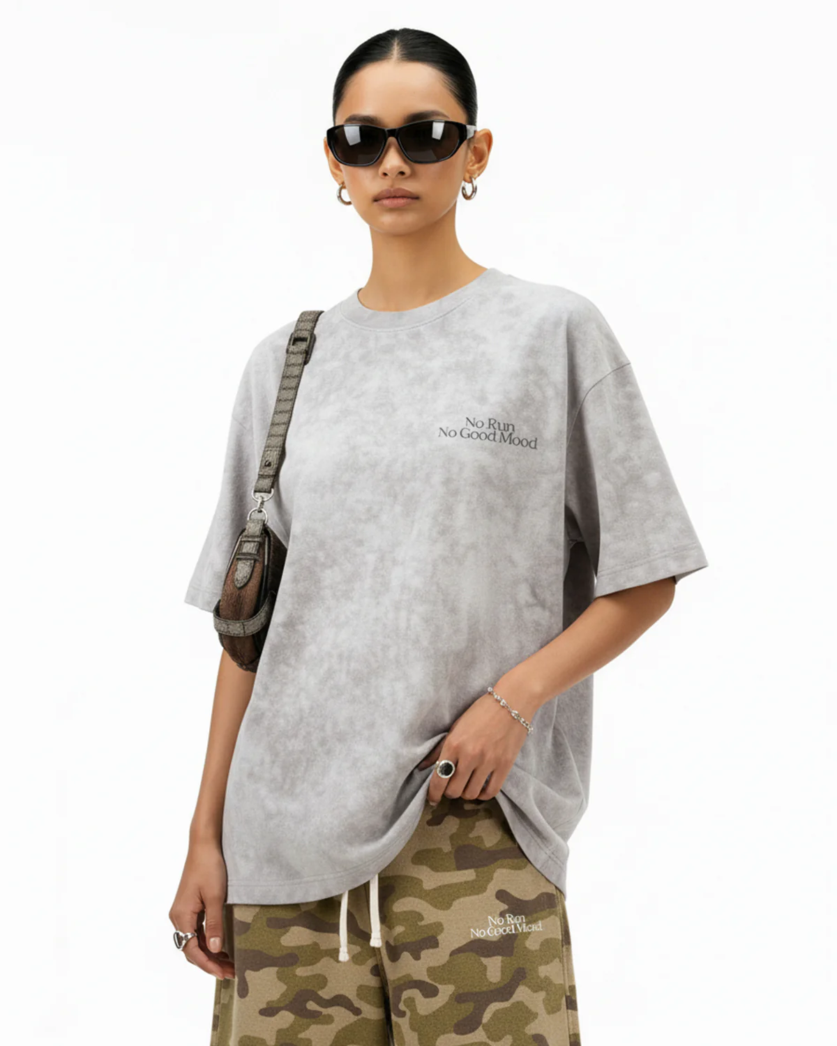 Distressed Tie-Dye Reflective Print T-Shirt | Inflation Streetwear - Image 6