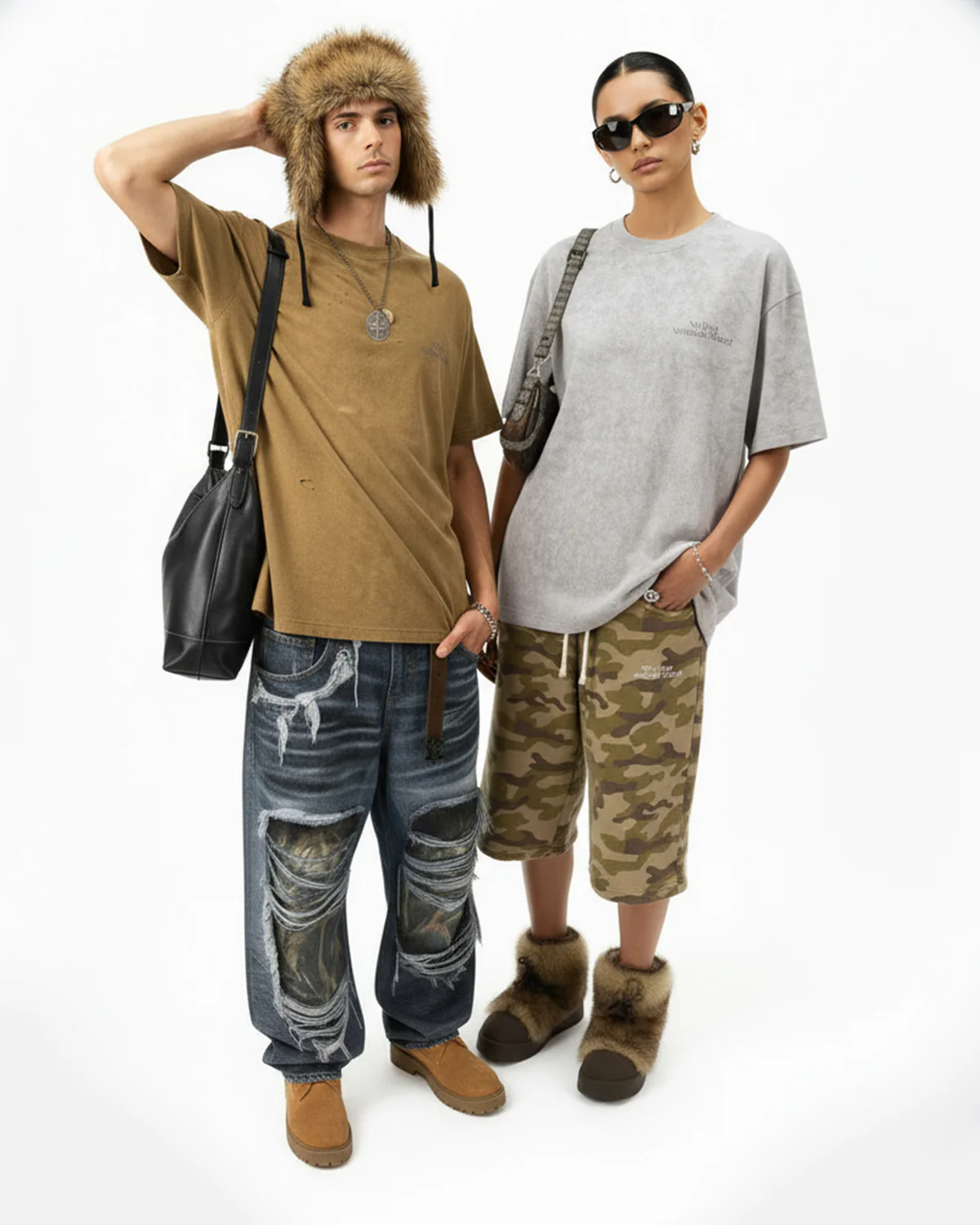 Distressed Tie-Dye Reflective Print T-Shirt | Inflation Streetwear - Image 8