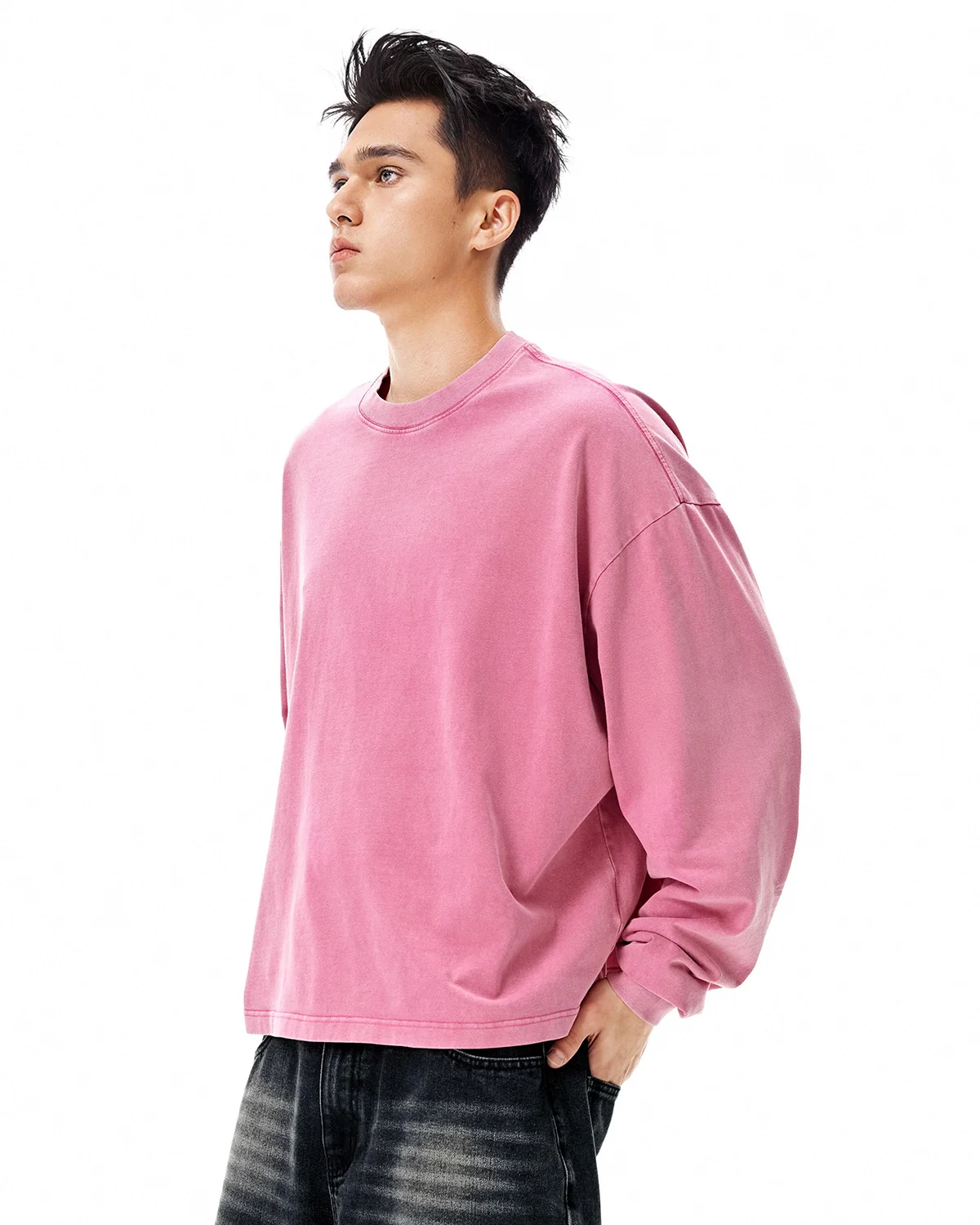 Distressed Washed Long Sleeve Tees | Inflation Streetwear - Image 21