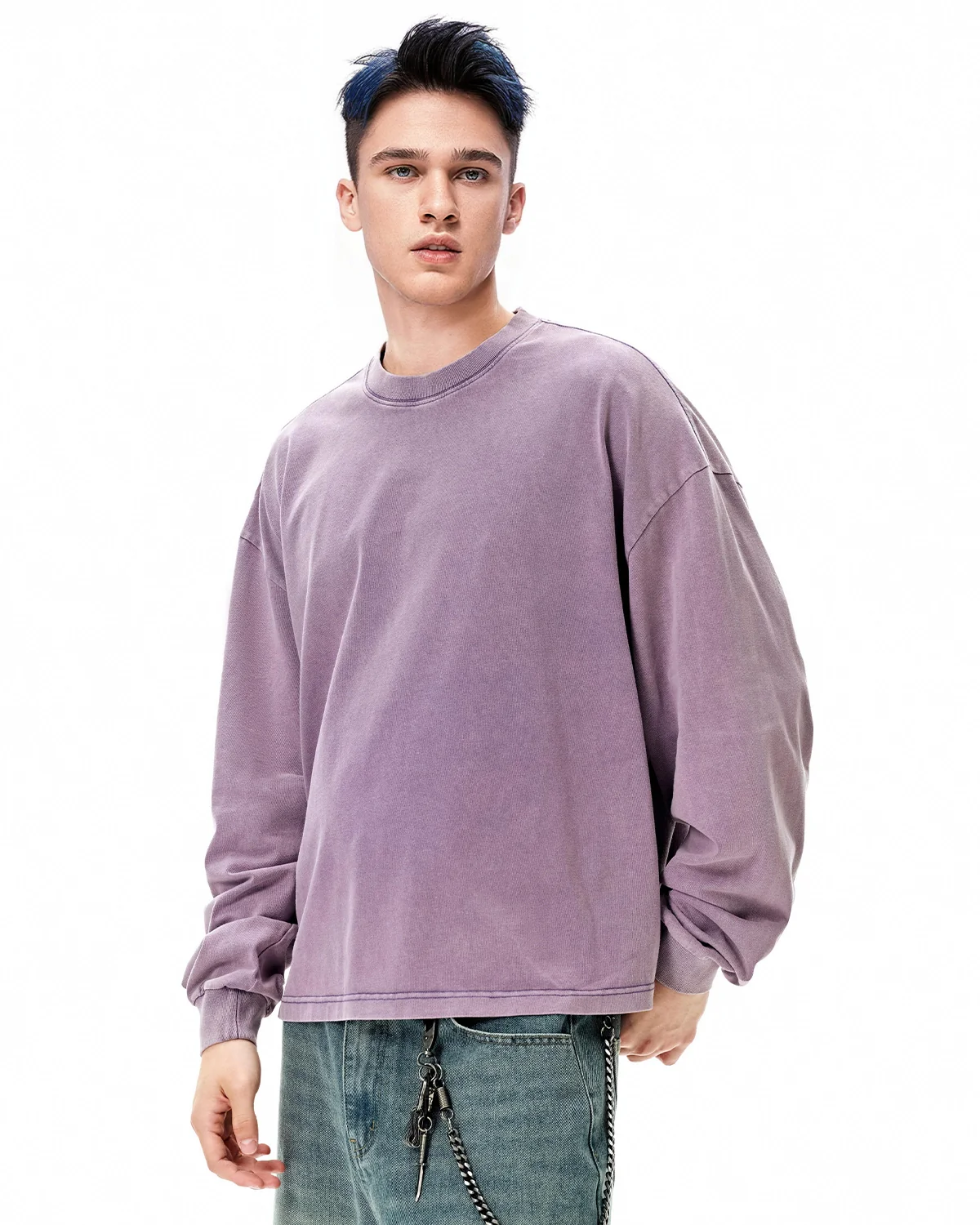 Distressed Washed Long Sleeve Tees | Inflation Streetwear - Image 22