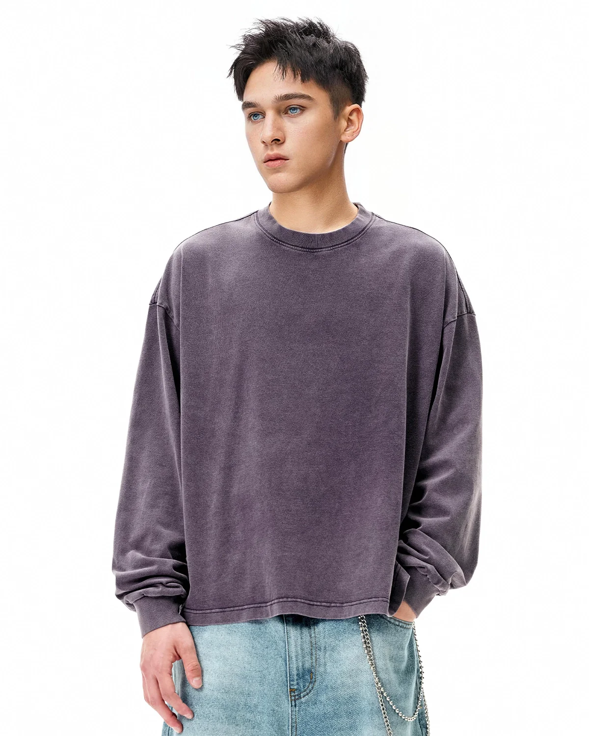 Distressed Washed Long Sleeve Tees | Inflation Streetwear - Image 23