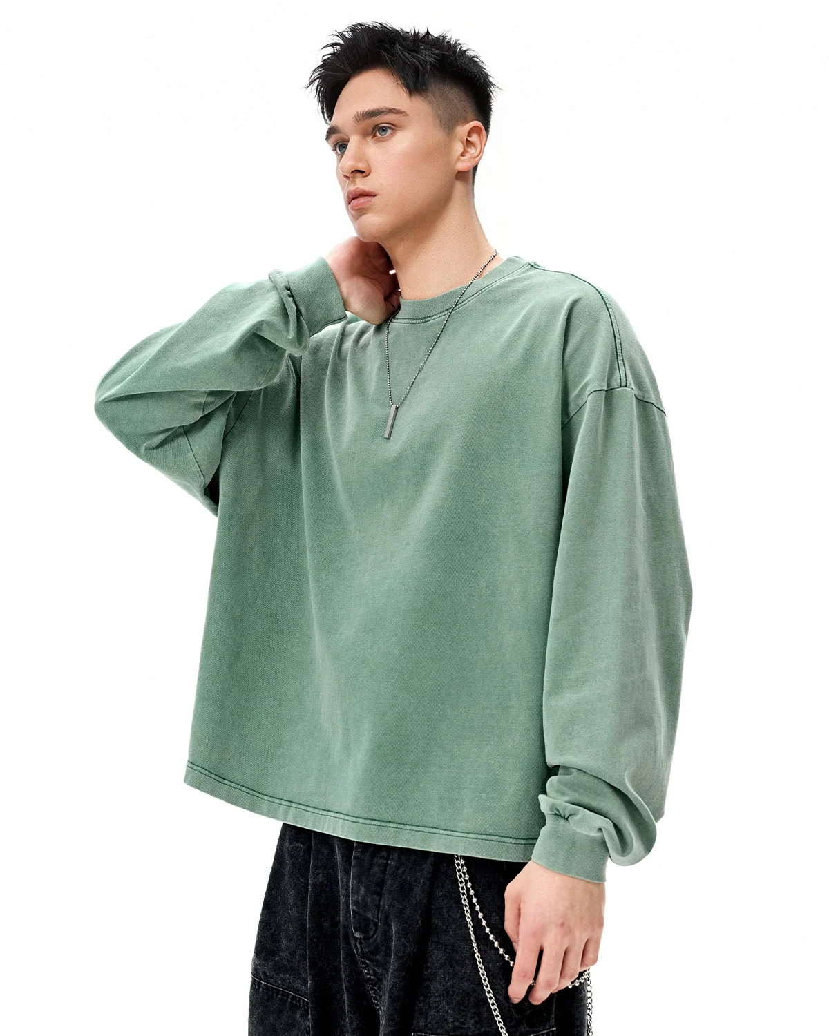 Distressed Washed Long Sleeve Tees | Inflation Streetwear - Image 24