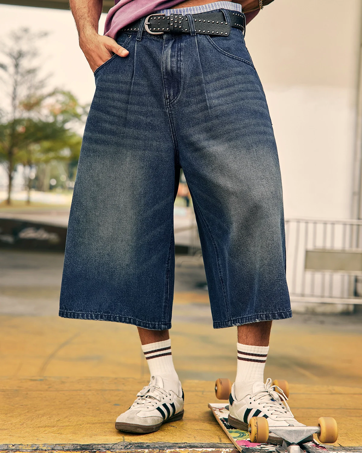 Double Waist Baggy Jorts | Inflation Streetwear - Image 11