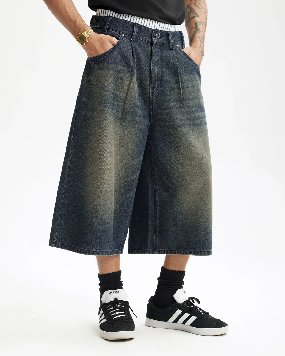 Double Waist Baggy Jorts | Inflation Streetwear - Image 7