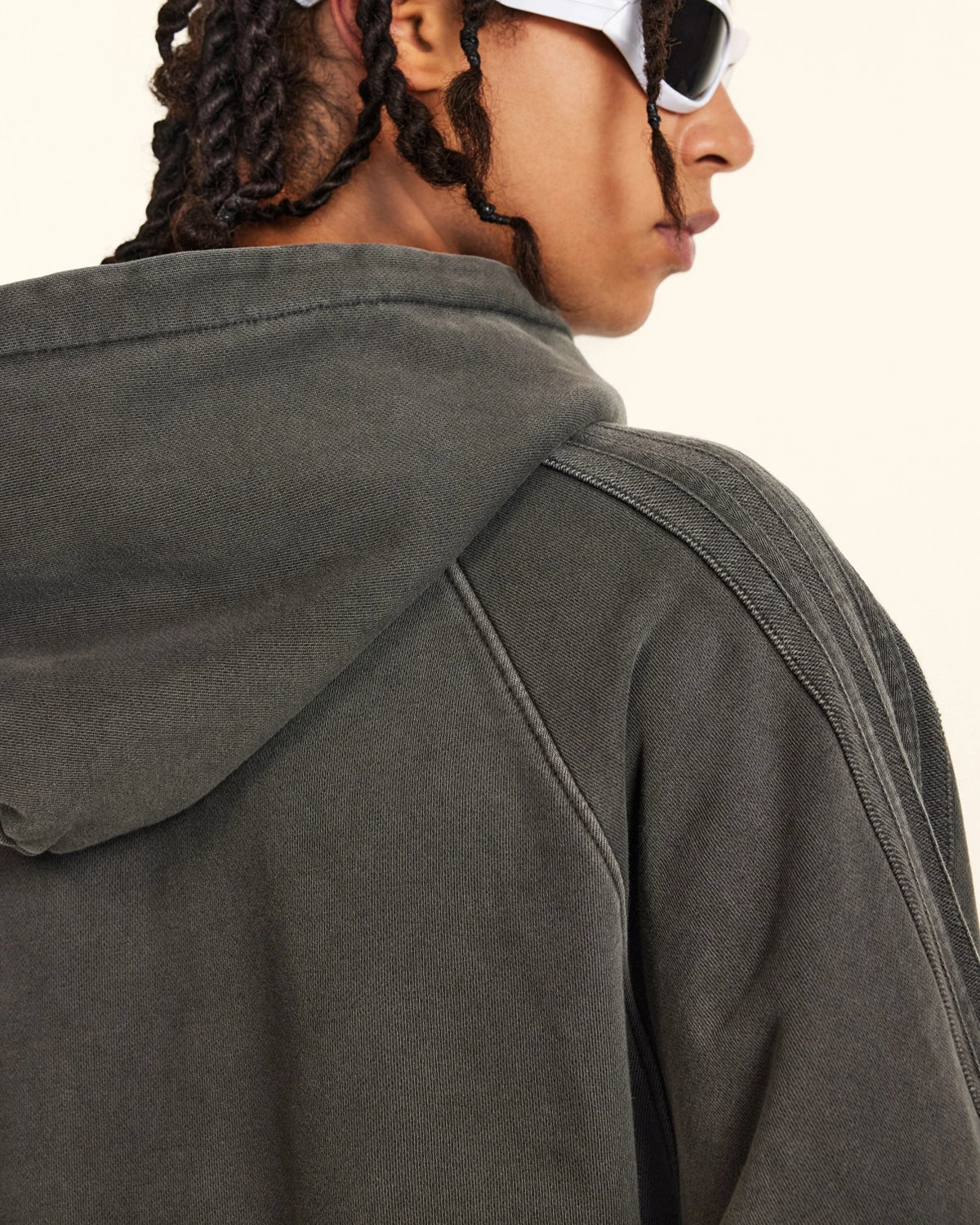 Frayed Seam Acid Wash Hoodies | Inflation Streetwear - Image 11