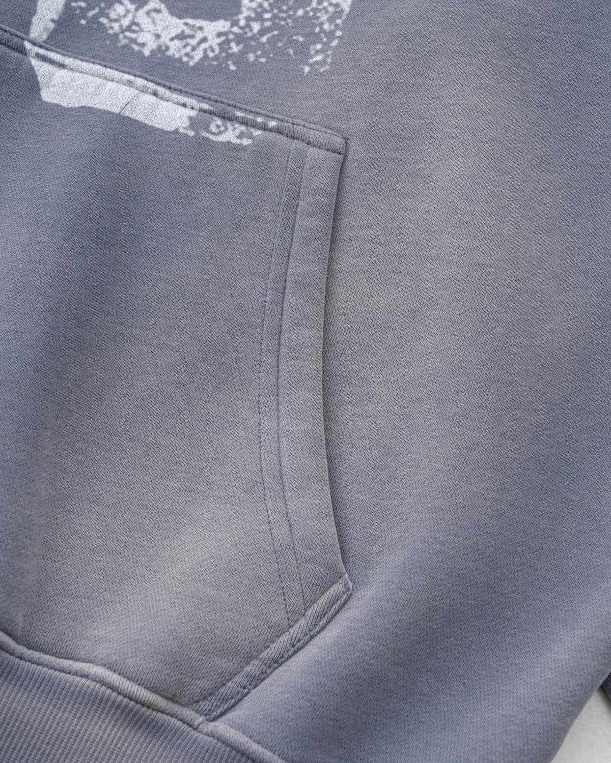 Graffiti Print Washed Fleece hoodie | Inflation Streetwear - Image 10