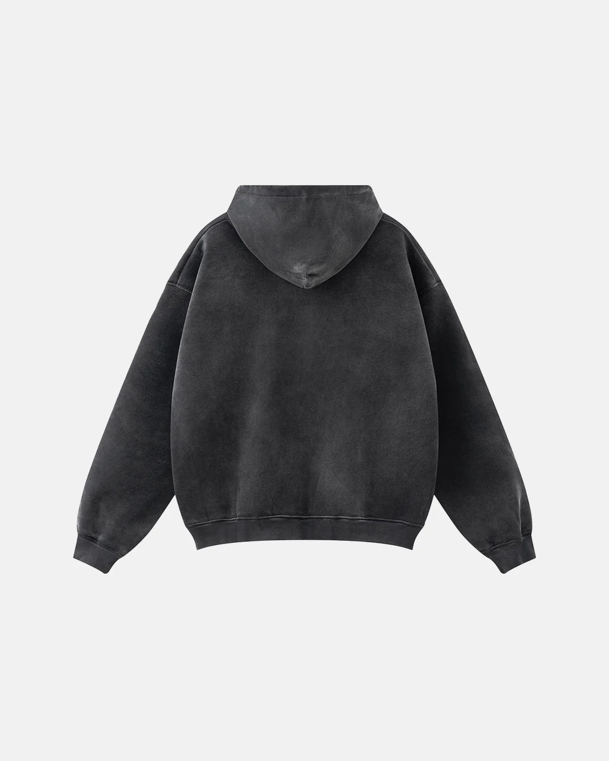 Graffiti Print Washed Fleece hoodie | Inflation Streetwear - Image 4