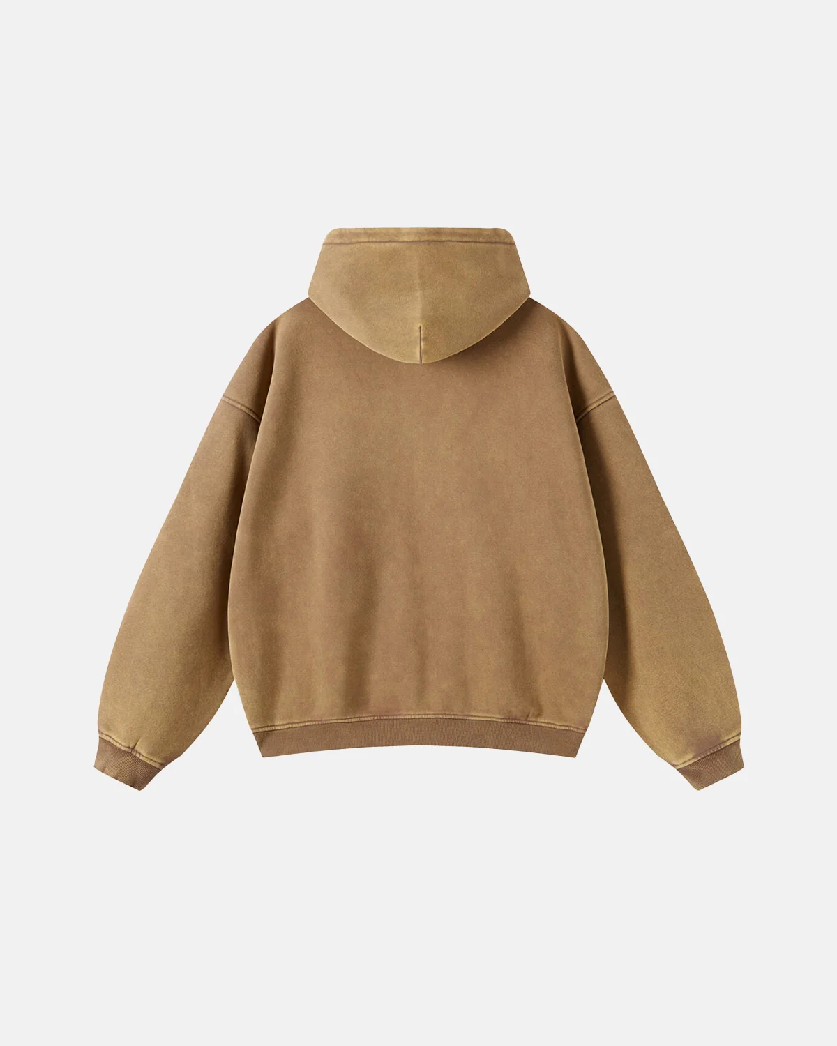 INFLATION Washed Distressed Fleece Zip Up Hoodies - Image 22