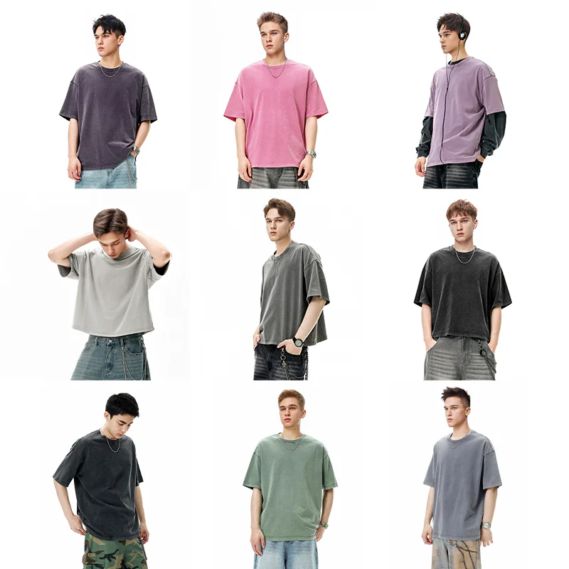 Heavy Boxy Fit Washed Tees | Inflation Streetwear - Image 8