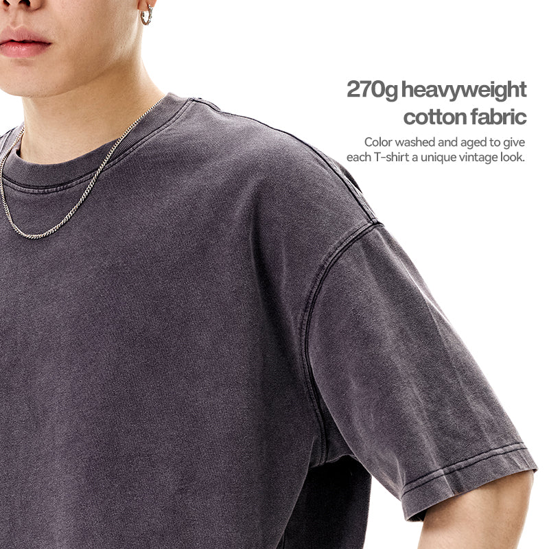 Heavy Boxy Fit Washed Tees | Inflation Streetwear - Image 9