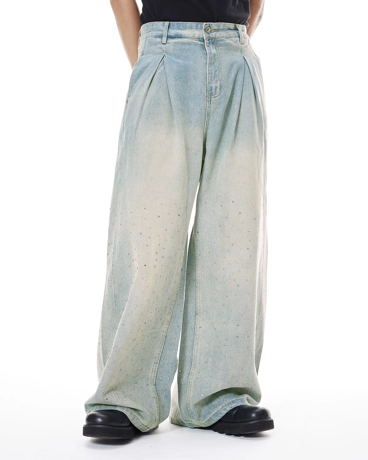 Acid Washed Super Baggy Jeans | Inflation Streetwear - Image 12