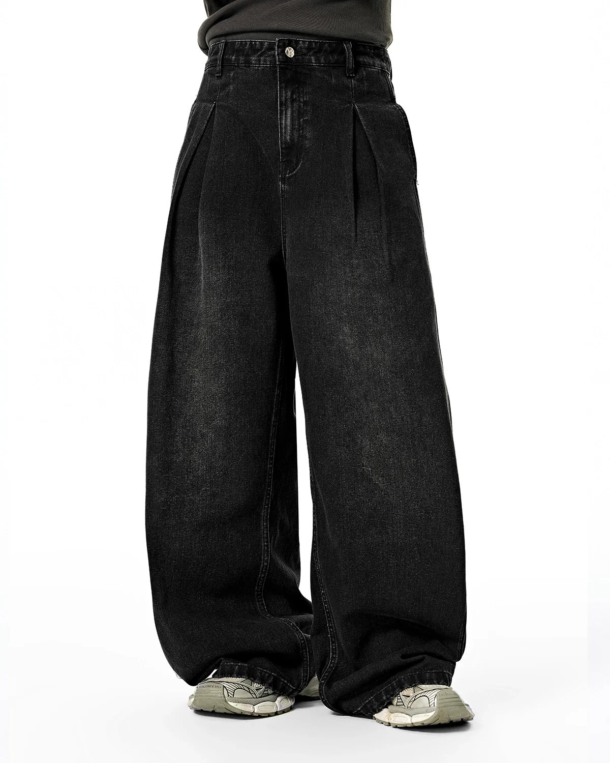 Acid Washed Super Baggy Jeans | Inflation Streetwear - Image 9