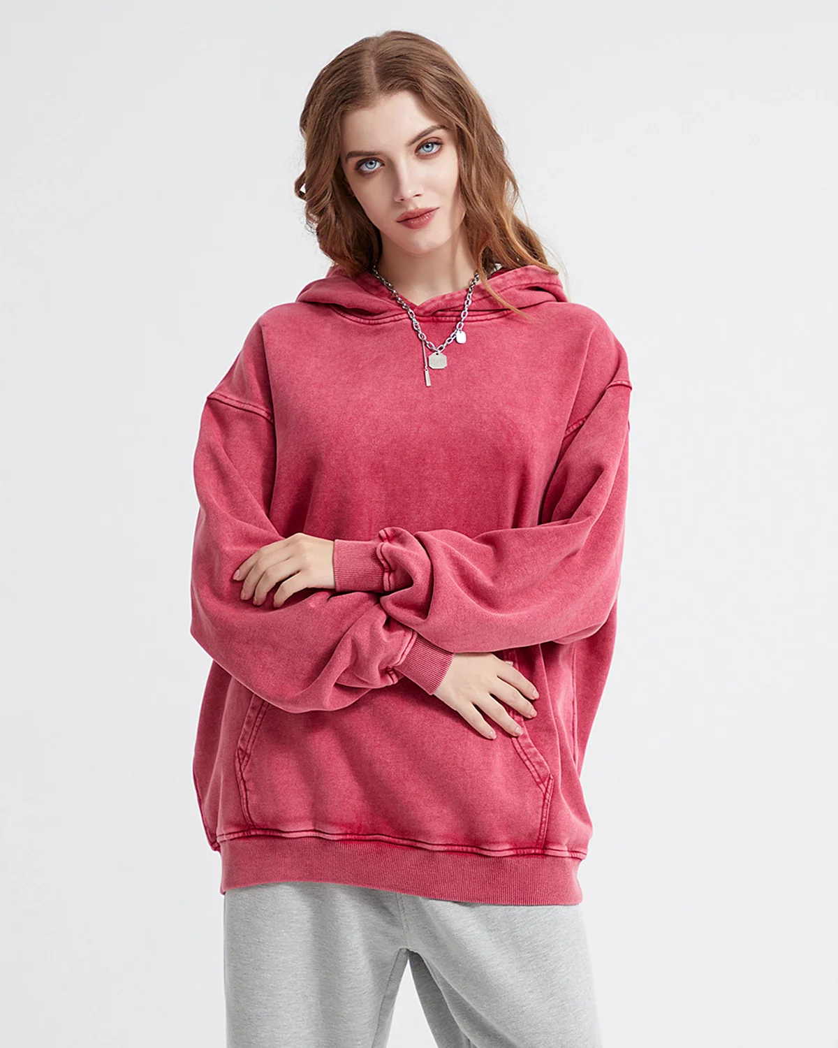 French Terry Washed Distressed Hoodies | Inflation Streetwear - Image 13