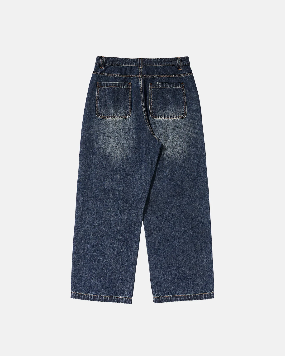 INFLATION Faded Dirty Baggy Cargo Jeans - Image 5