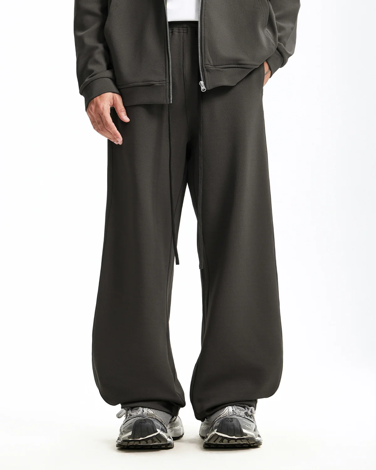 INFLATION Grey Baggy Sweatpants - Image 3