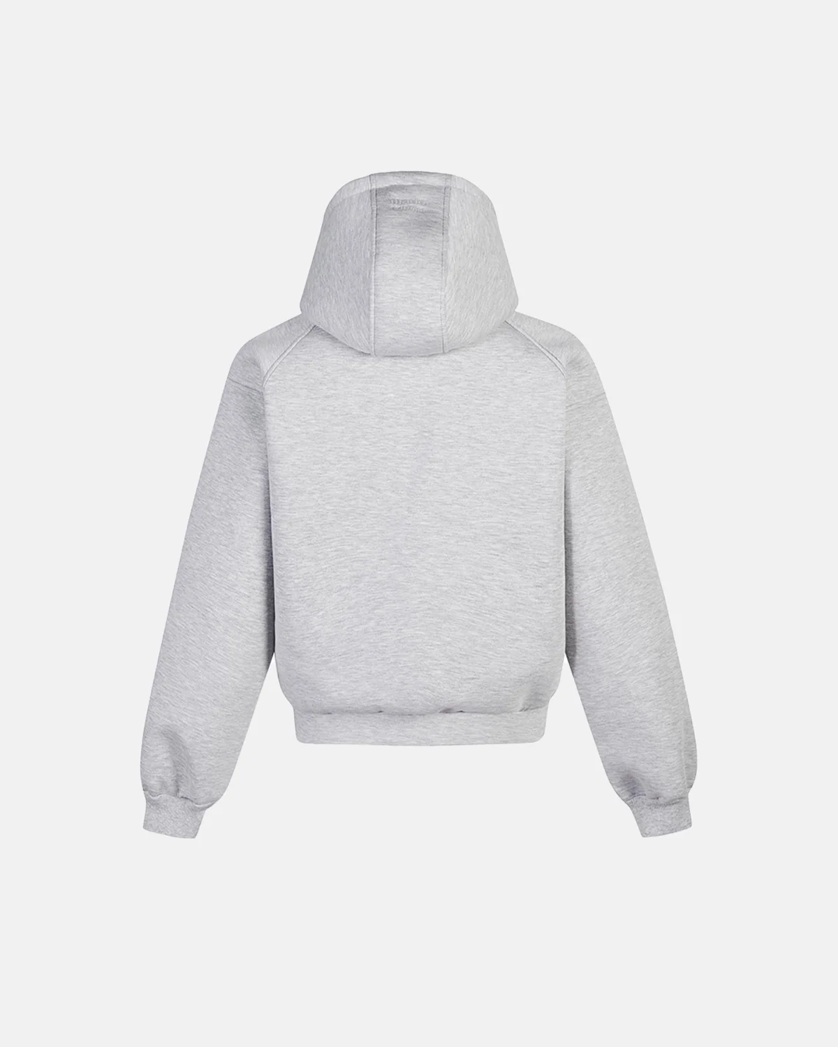 INFLATION Grey Boxy Zip Up Hoodies - Image 4