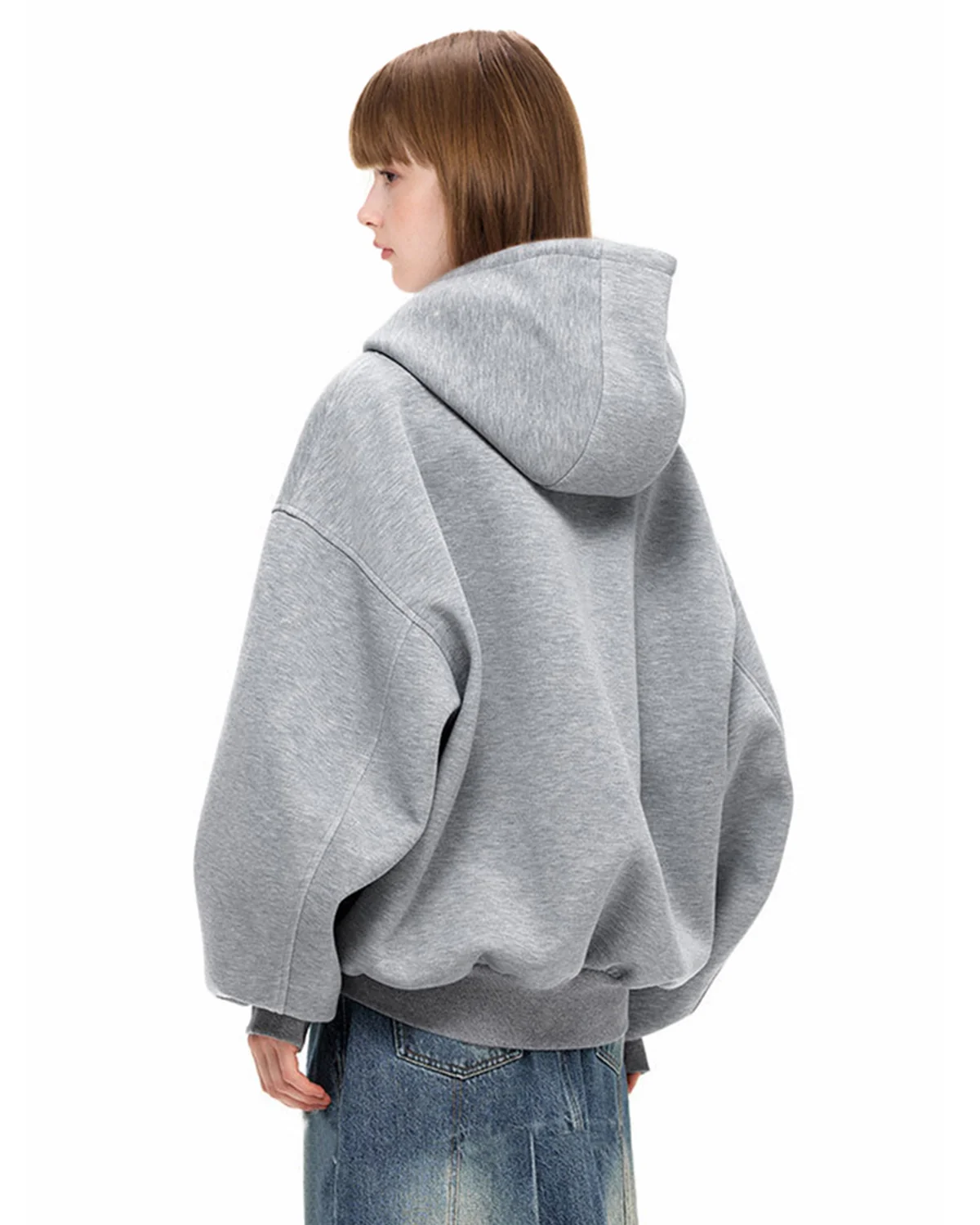 Heavyweight Boxy Zip Up Hoodies | Inflation Streetwear - Image 4