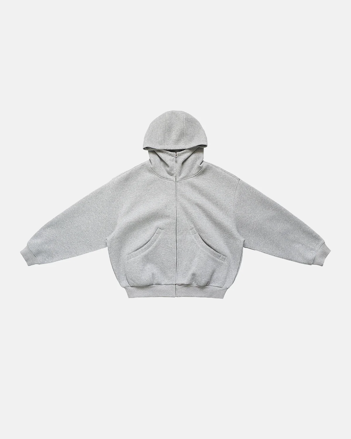 Heavyweight Boxy Zip Up Hoodies | Inflation Streetwear - Image 6