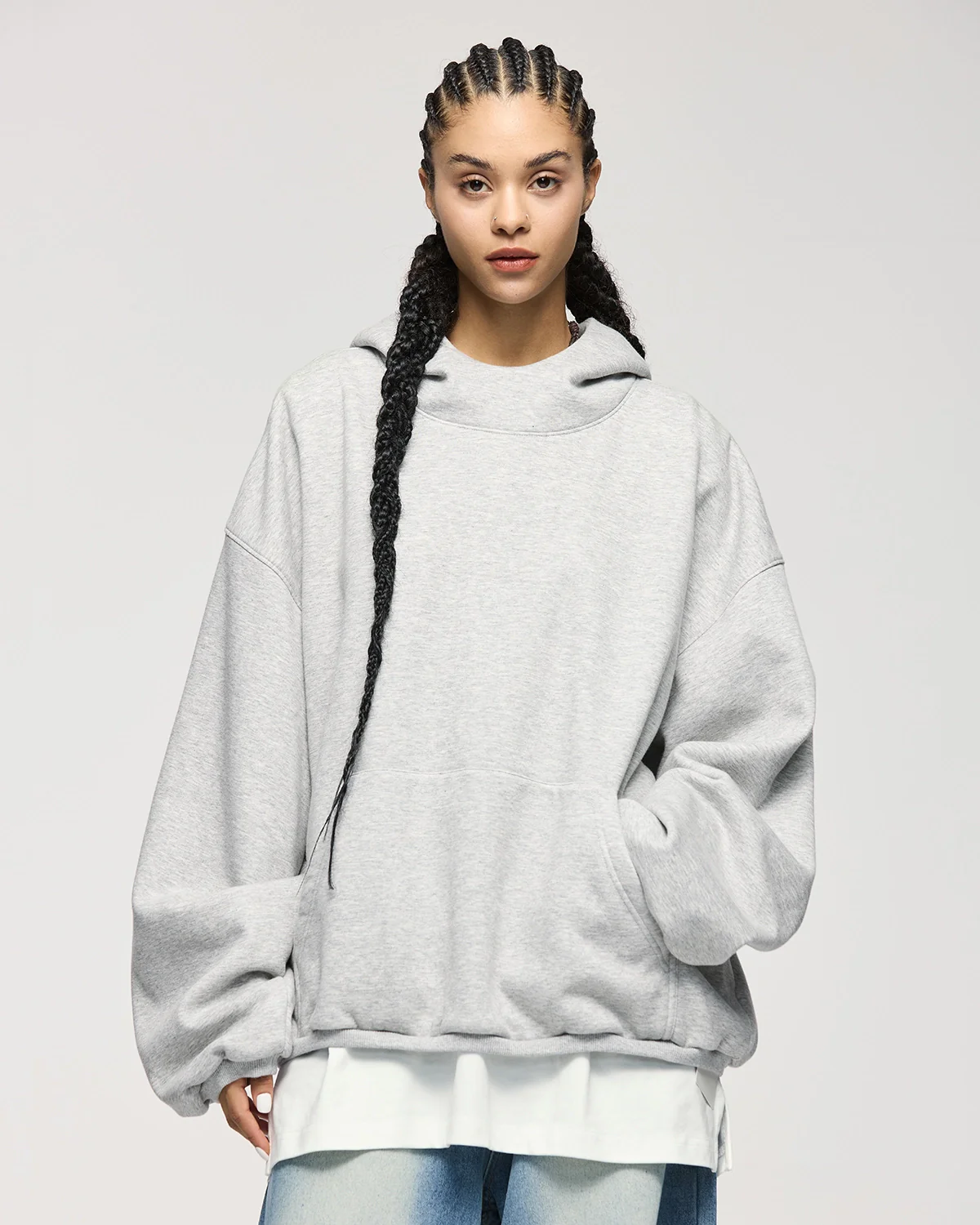 INFLATION Premium Fleece Cropped Hoodies - Image 11