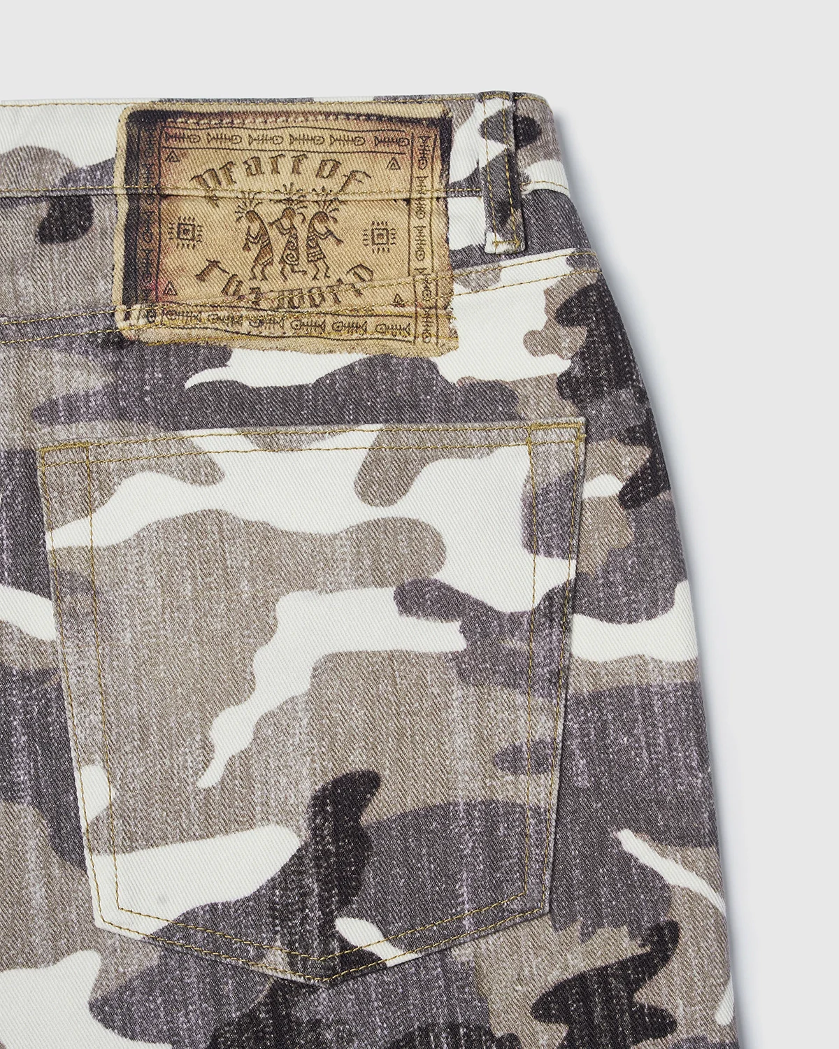 Patchwork Effect Print Baggy Jeans | Inflation Streetwear - Image 5