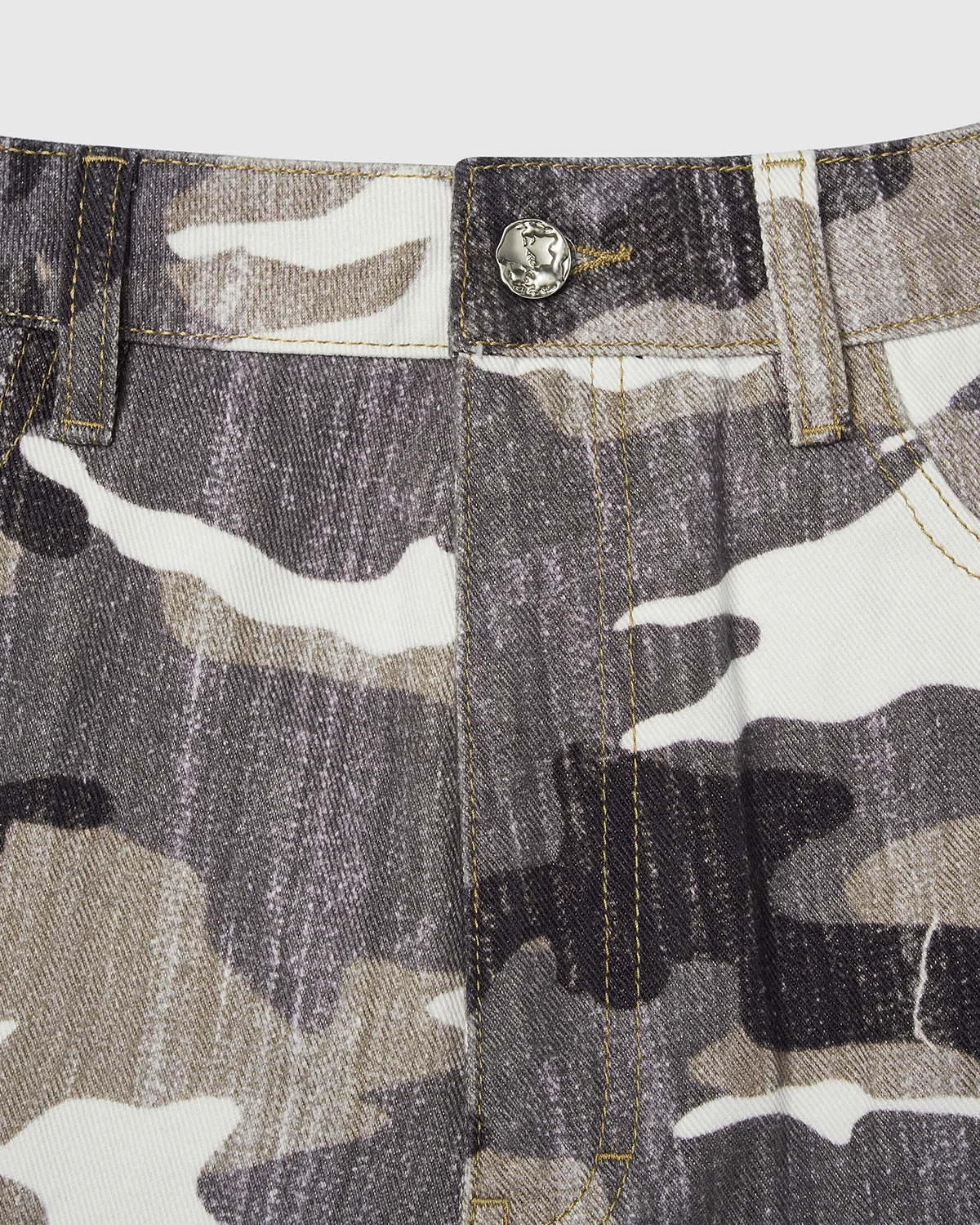 Patchwork Effect Print Baggy Jeans | Inflation Streetwear - Image 6