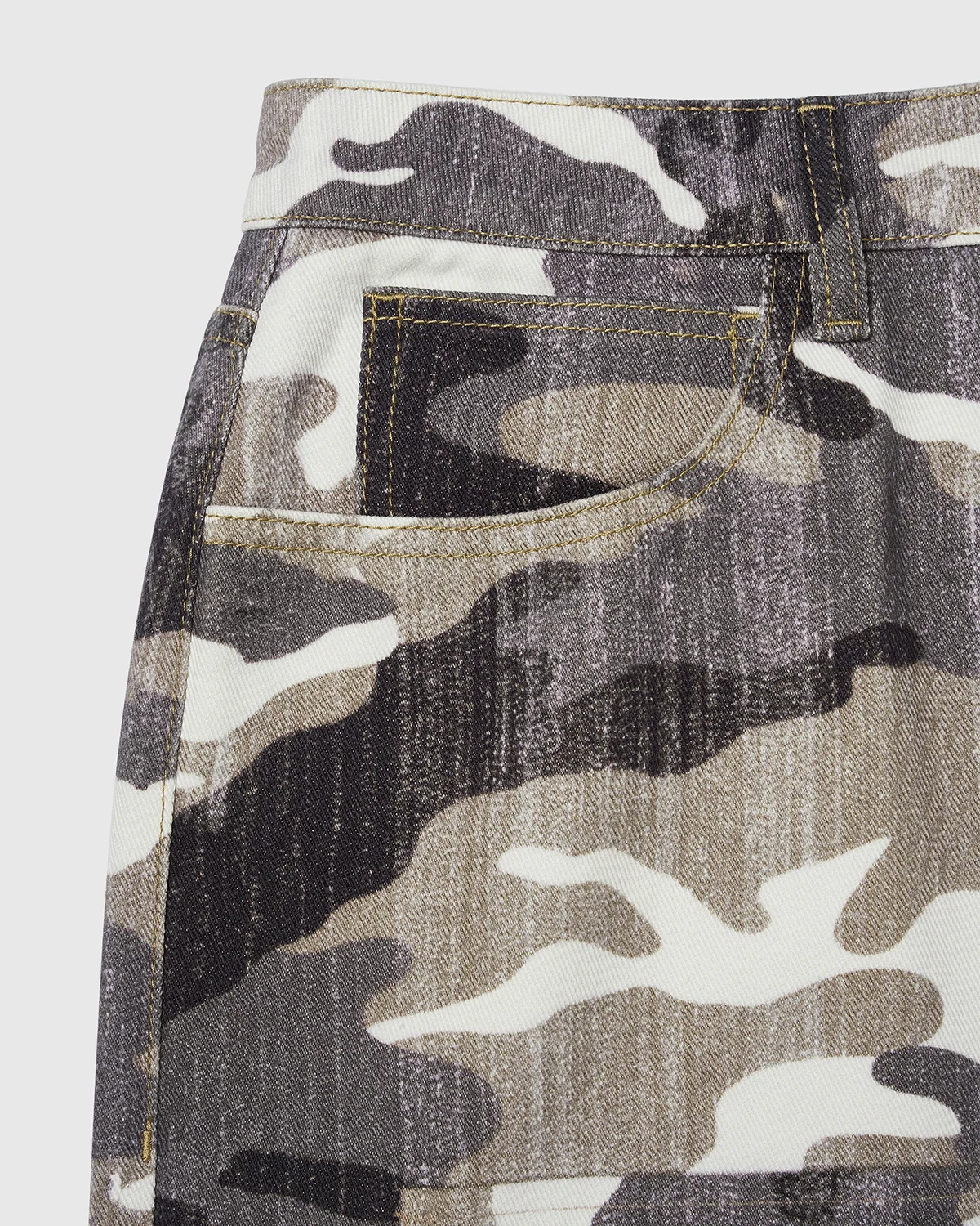 Patchwork Effect Print Baggy Jeans | Inflation Streetwear - Image 7