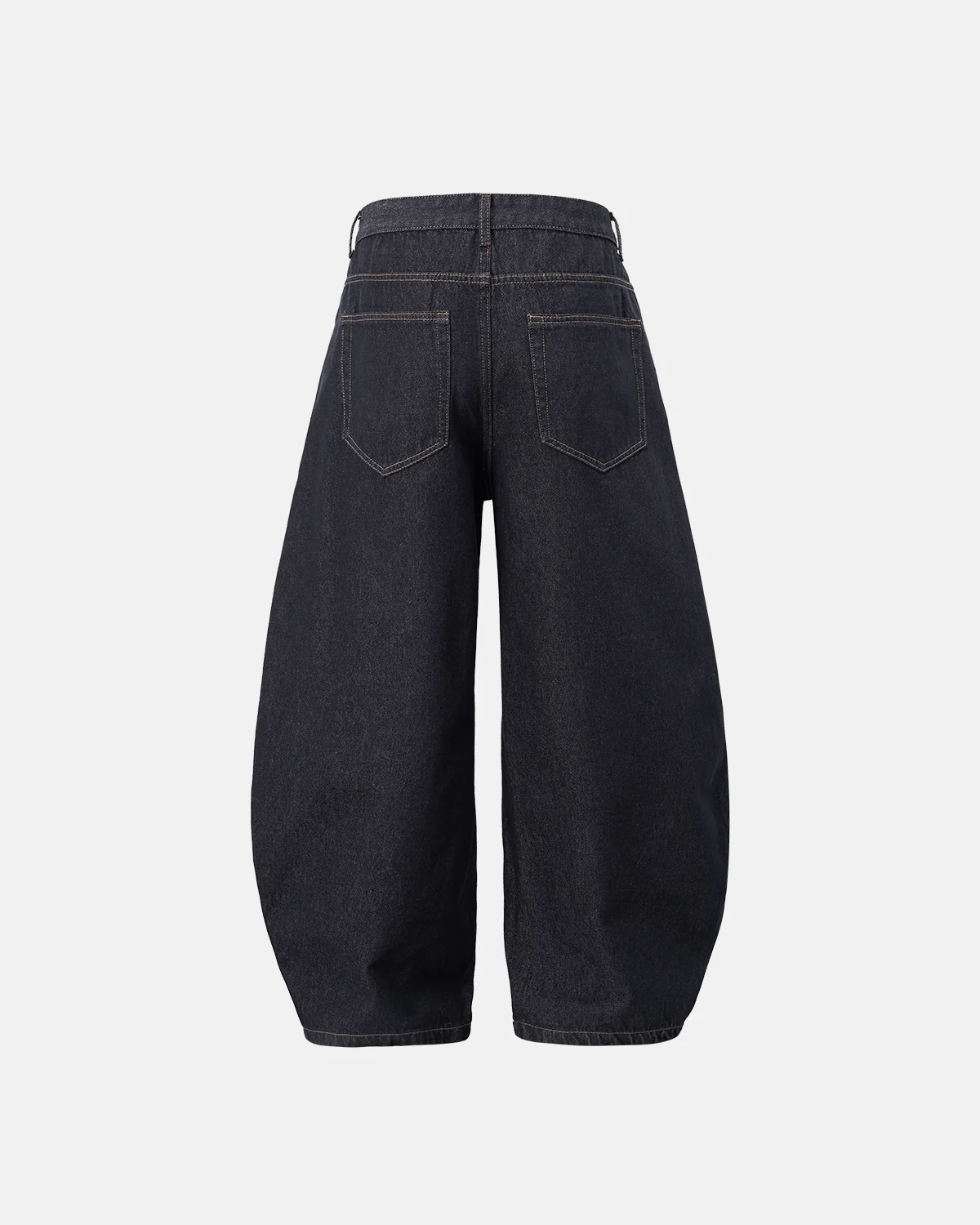 INFLATION Raw Color Barrel Baggy Jeans - Image 3