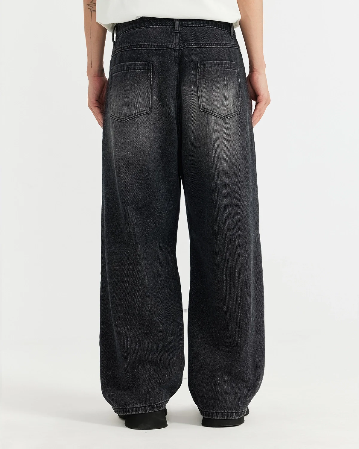 Ripped Wide Leg Jeans | Inflation Streetwear - Image 4