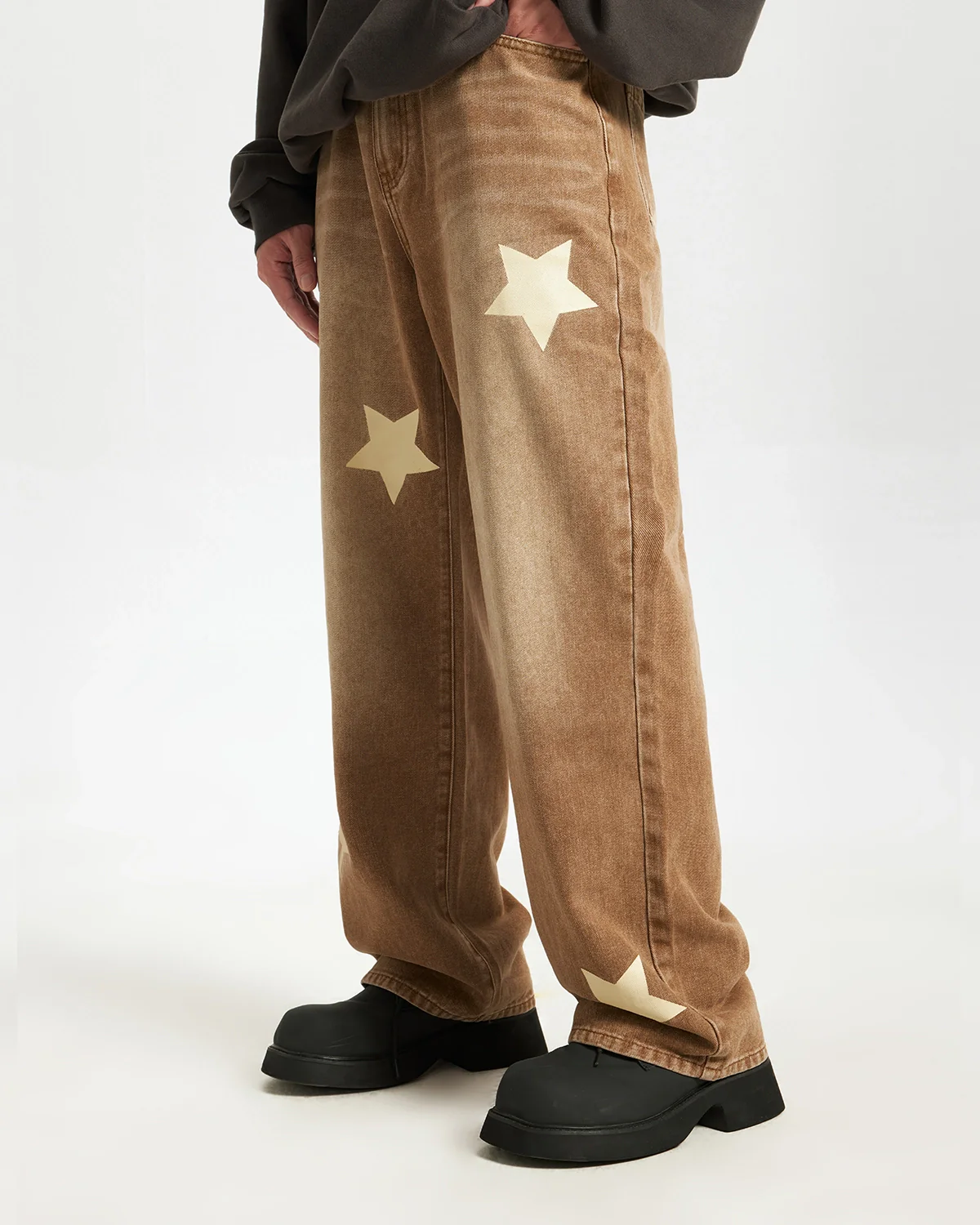 Star Acid Washed Jeans | Inflation Streetwear - Image 3